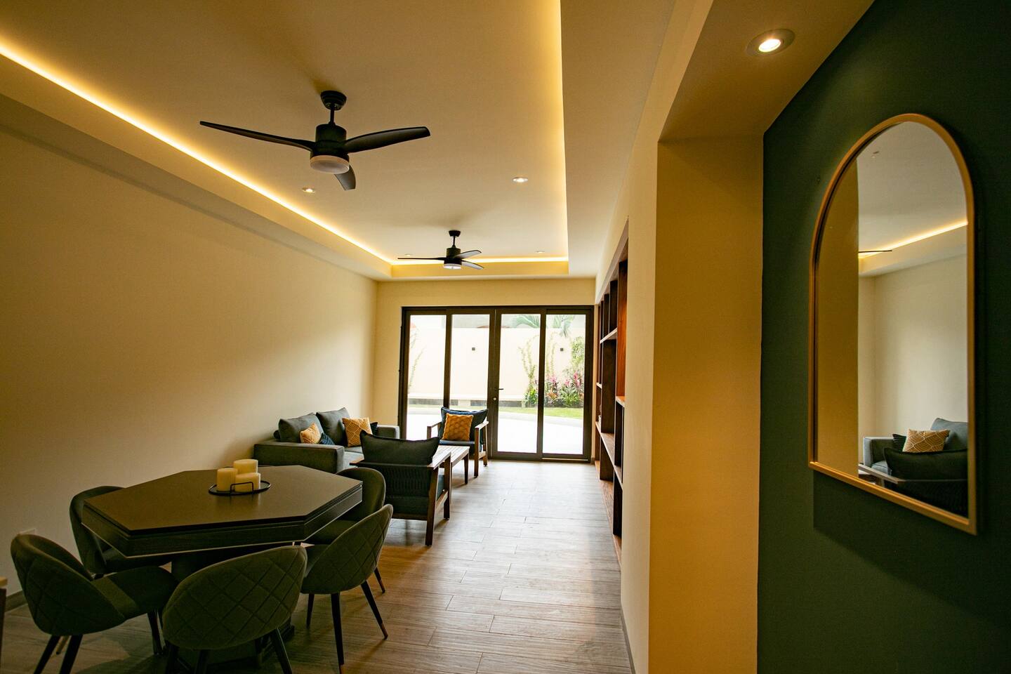 Enjoy a quiet afternoon In this shared reading room!