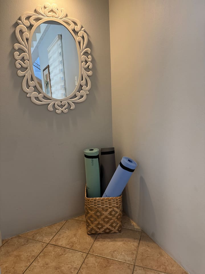 Grab a yoga mat and do some sun salutations!