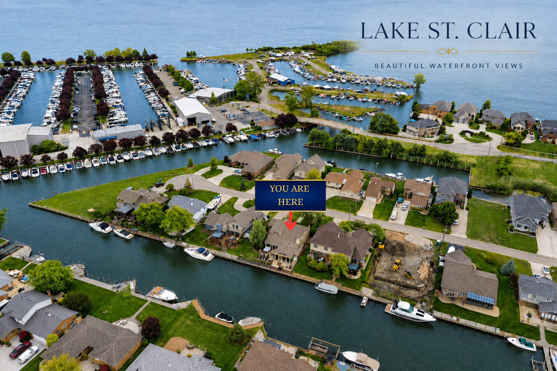 Your luxury waterfront oasis, just a short boat ride into Lake St. Clair!
