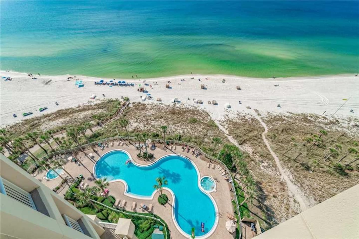 This is the view from your balcony. Wave to your family from here! 