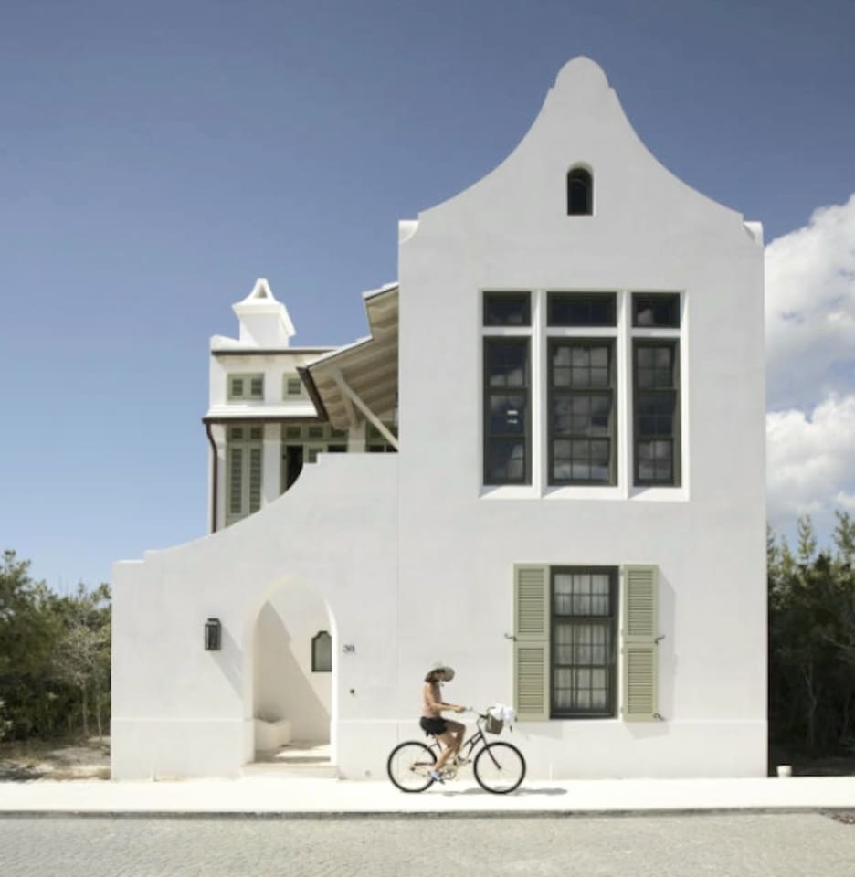 Rent bikes to bike around town and enjoy the ocean breeze.  Alys Beach is a mini version of Greece. :)