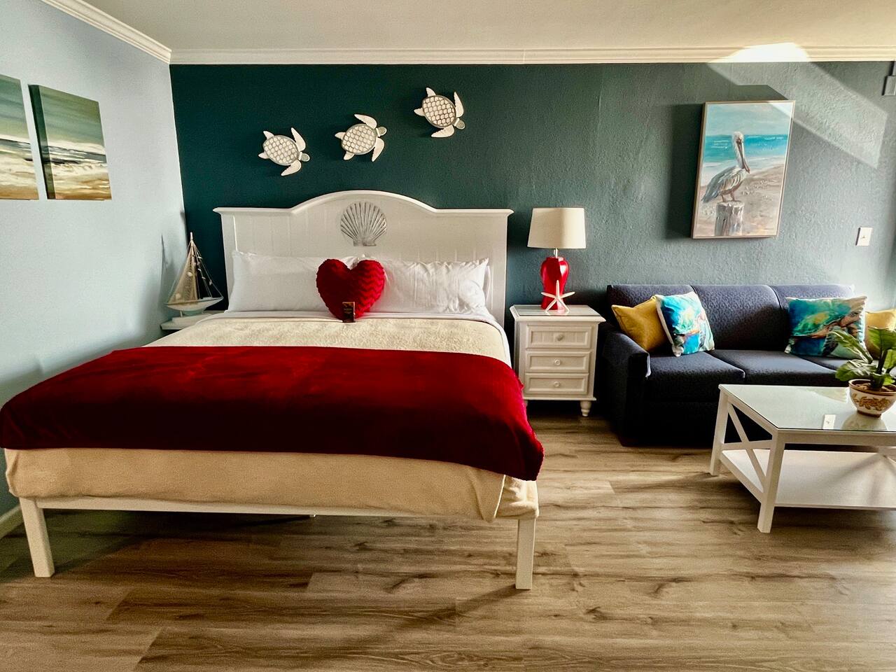 King-sized bed for your sleeping pleasure!