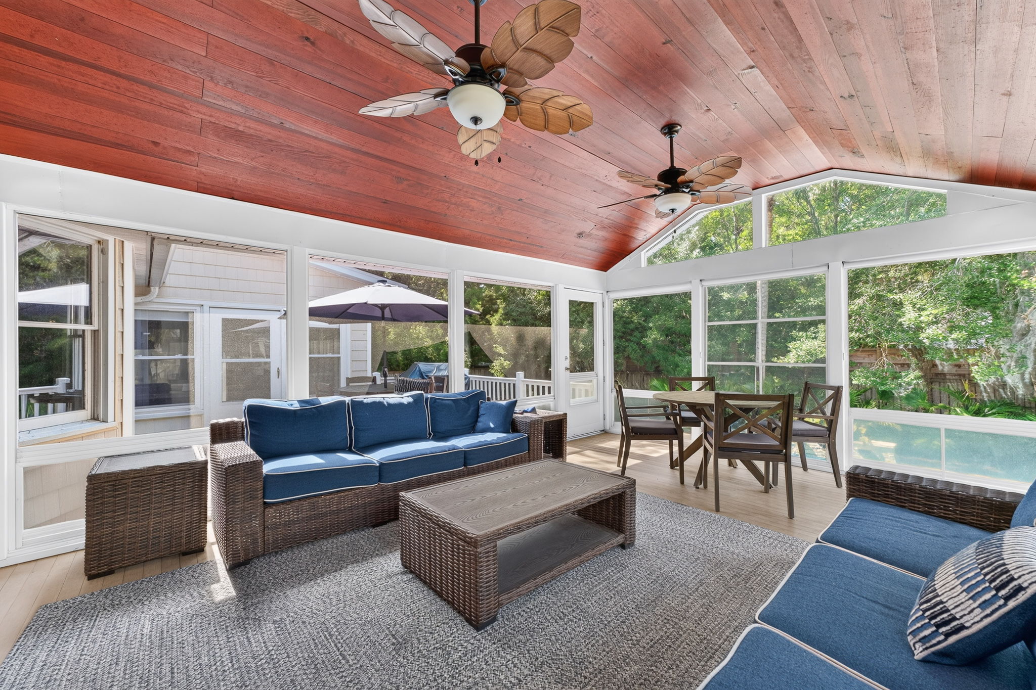 Screened porch | IOP Poolside Paradise | 112 Sparrow Drive | Isle of Palms, SC | IOP Escapes