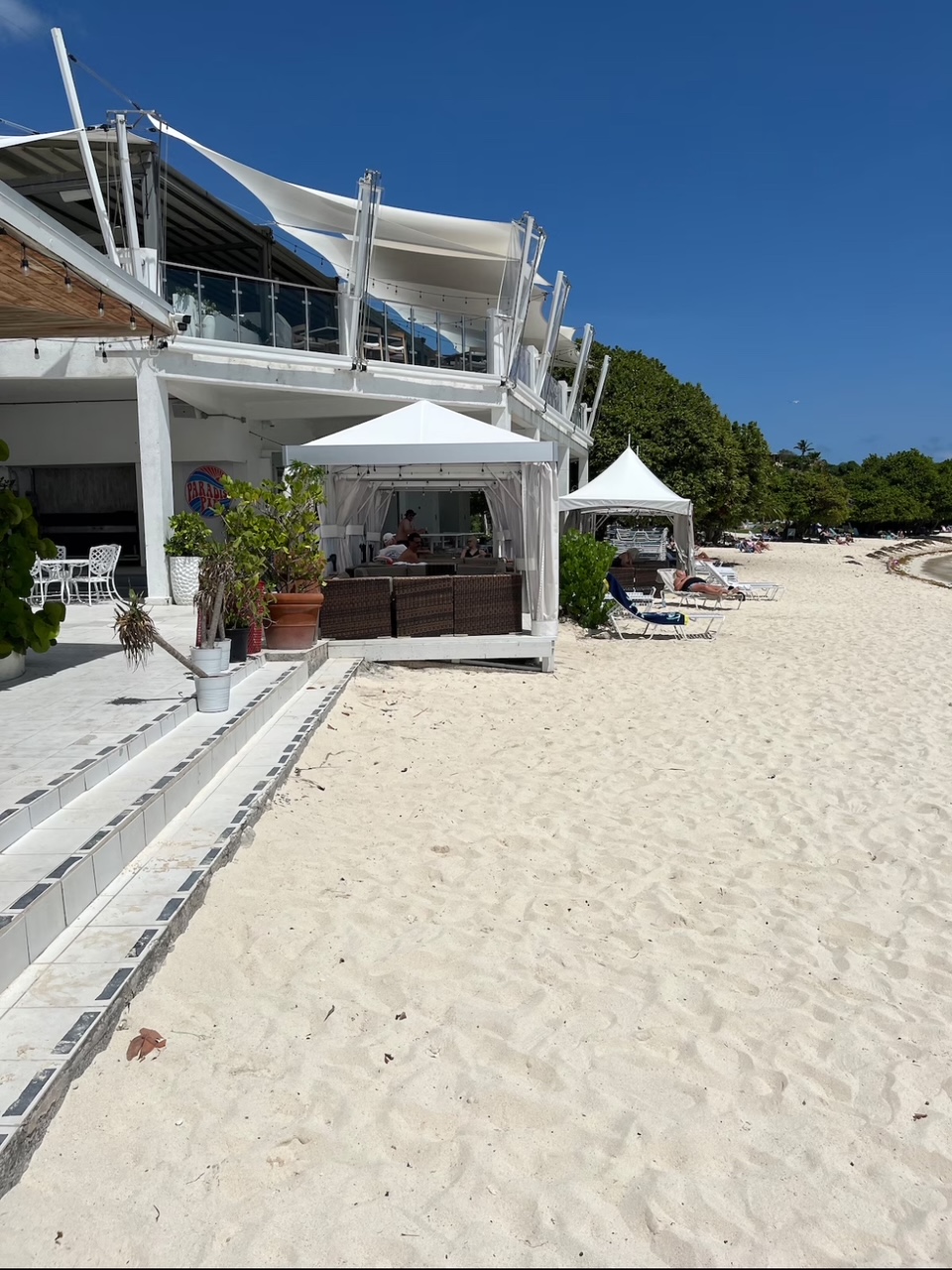 Private cabanas available for rent