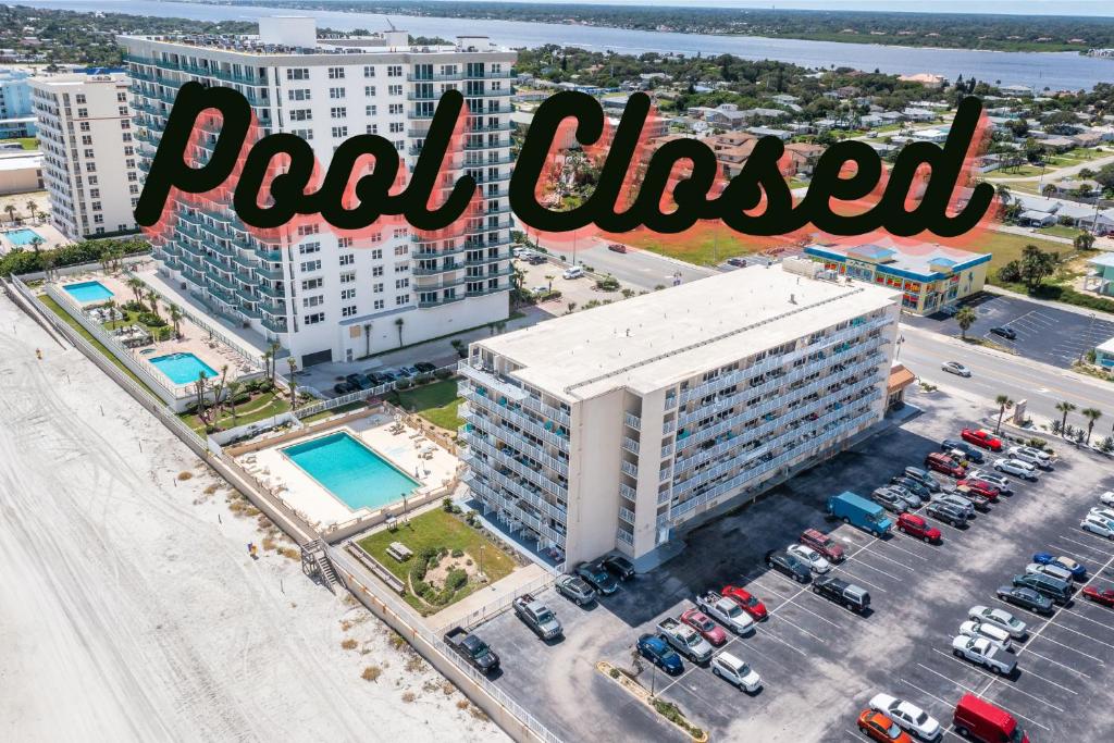 Pool is closed from hurricane damage