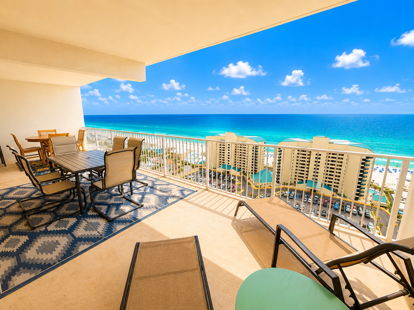 Oversized balcony with stunning ocean views
