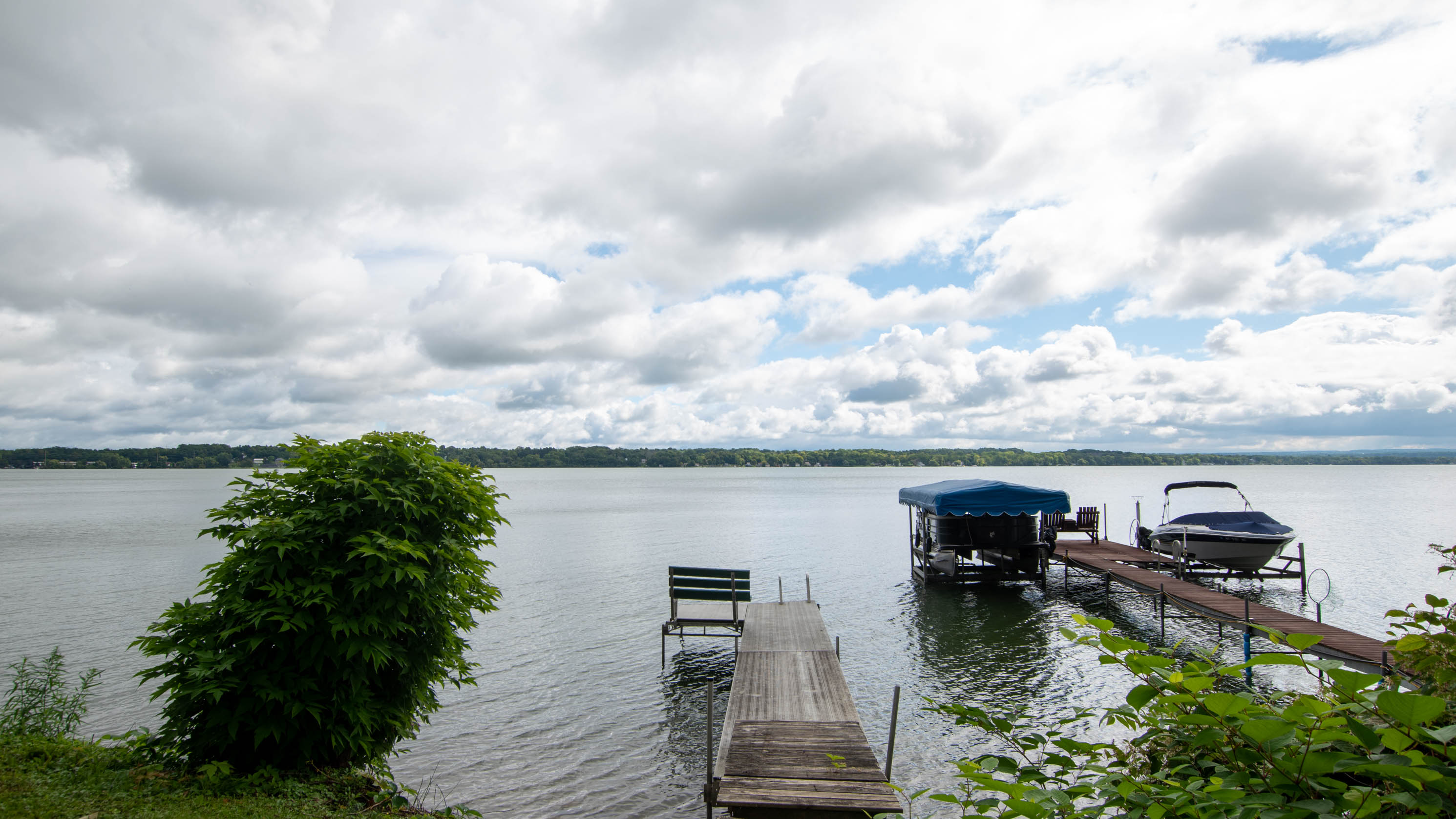 Shorter dock belongs to the property