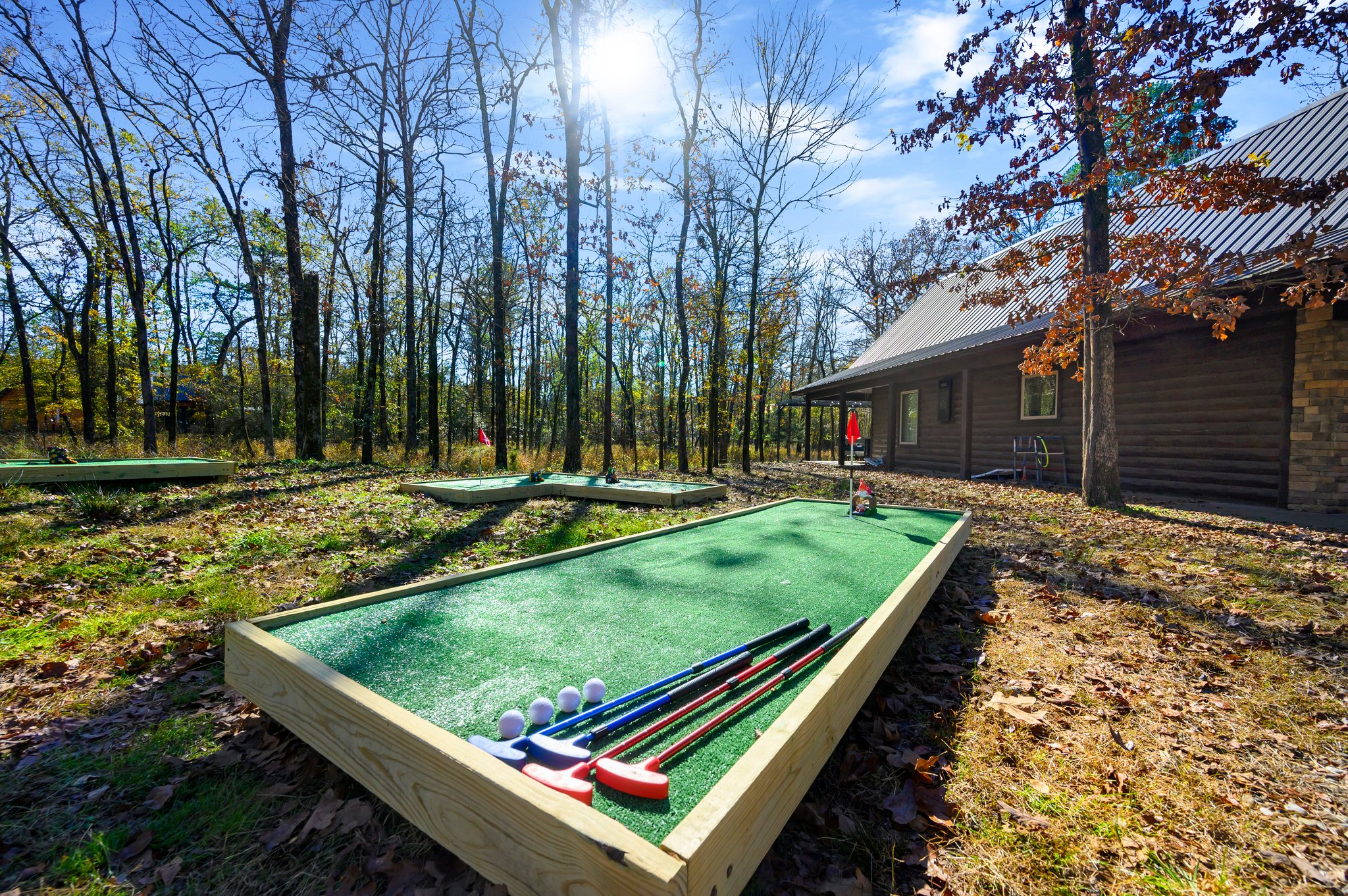 Challenge your friends and family to a round of mini golf on our beautiful on-site course!