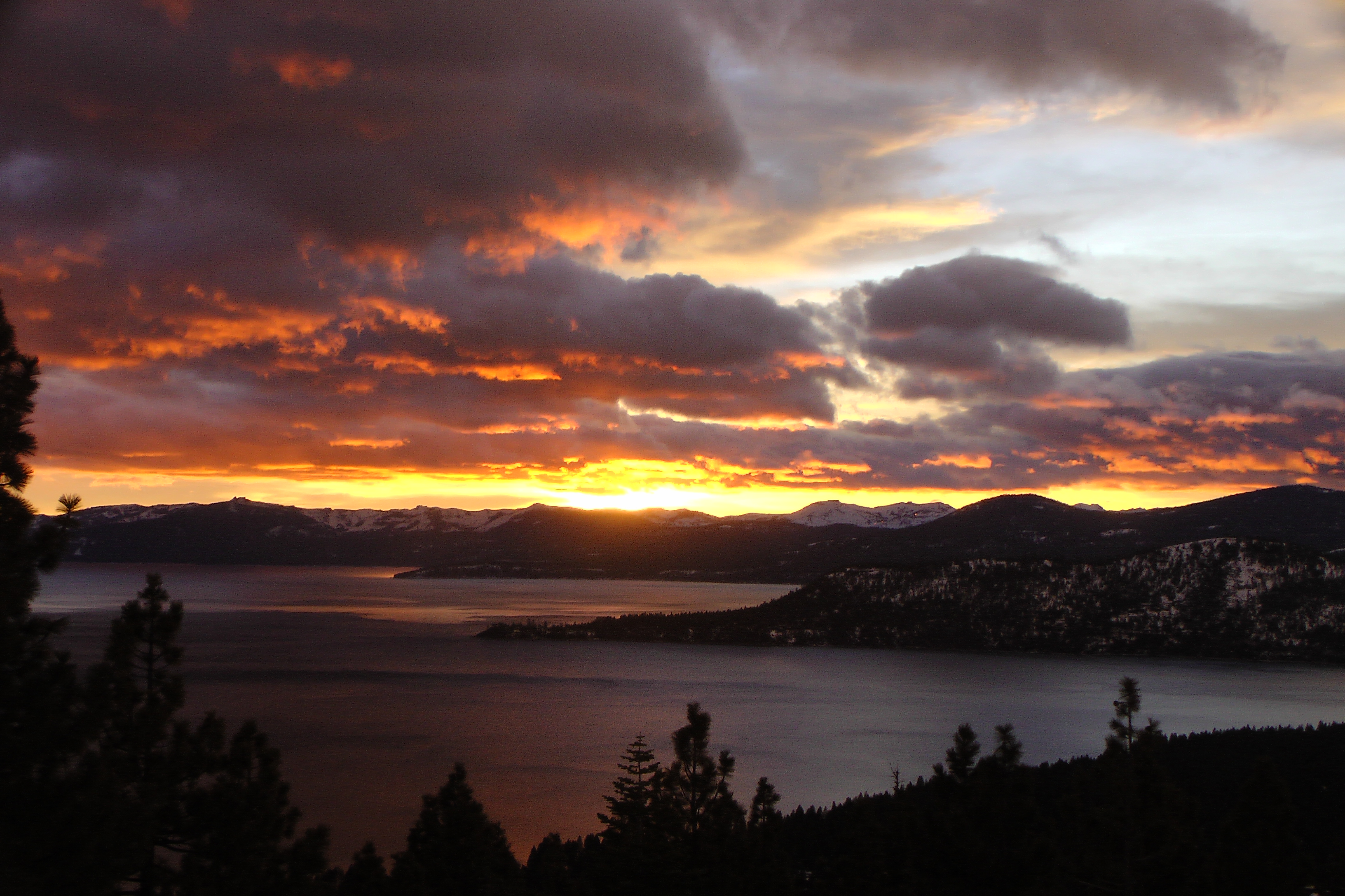 View from Diamond Peak. Complimentary ski shuttle available.