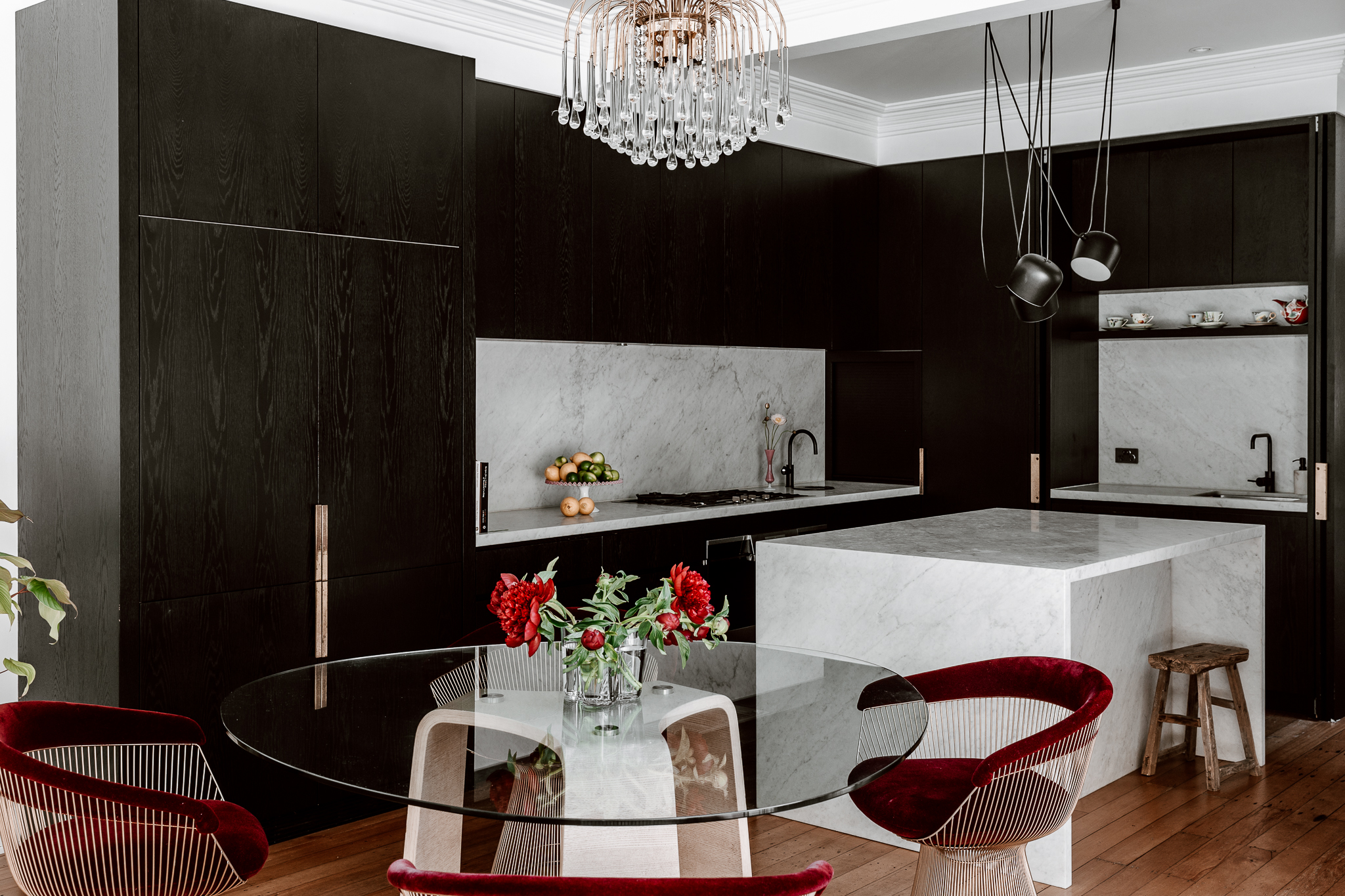 open plan kitchen
