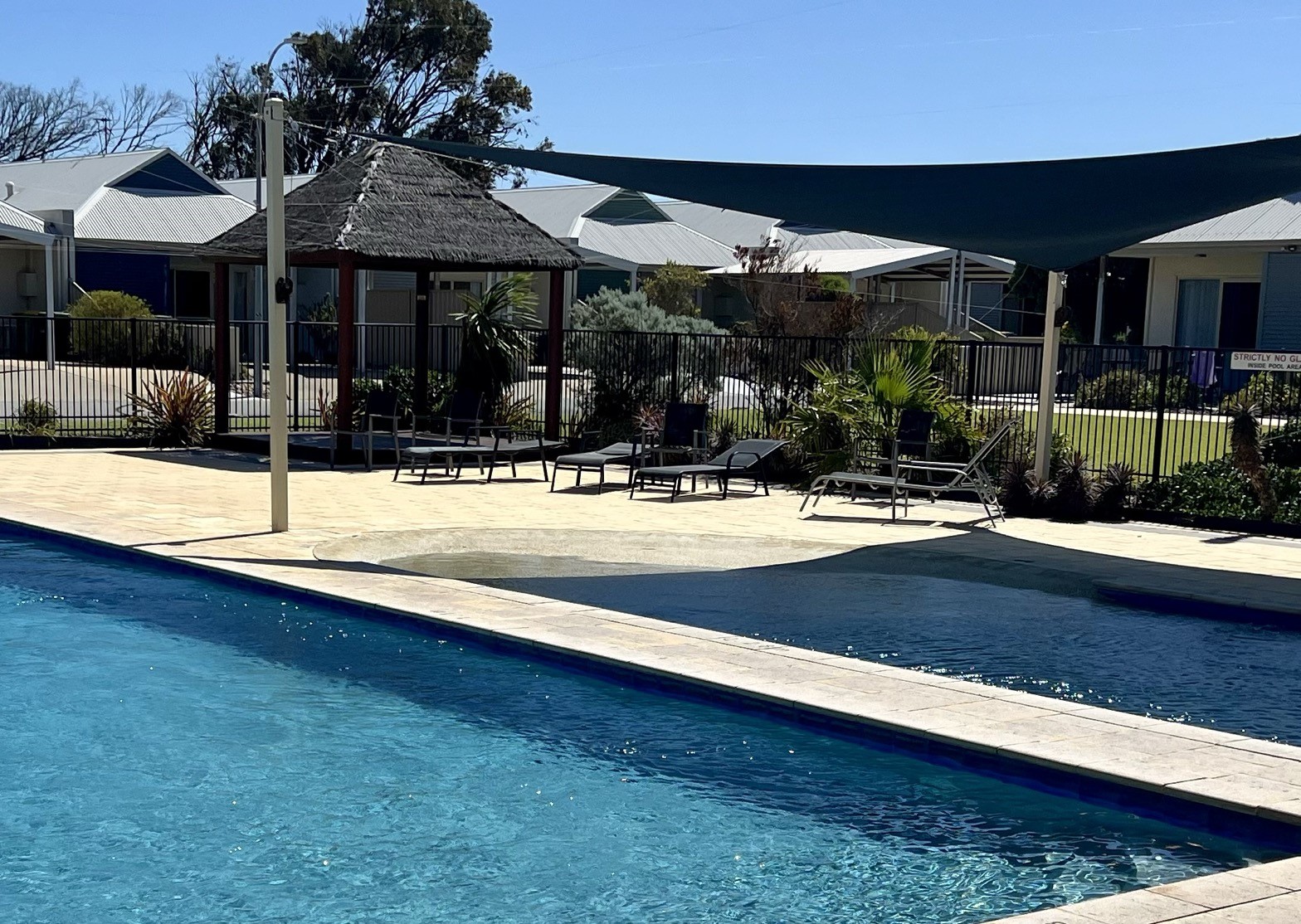 Shared swimming pool within the complex - rules apply