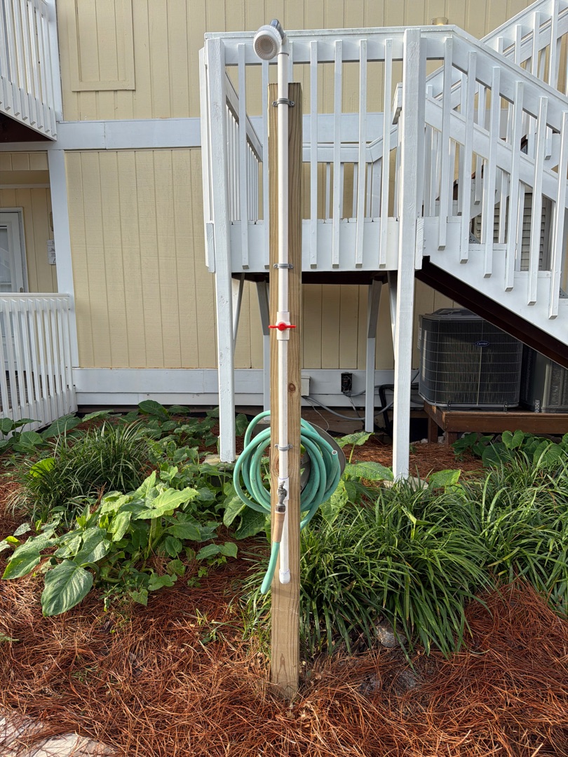Leave the grit and grind behind, wash the sand away in the outdoor shower.