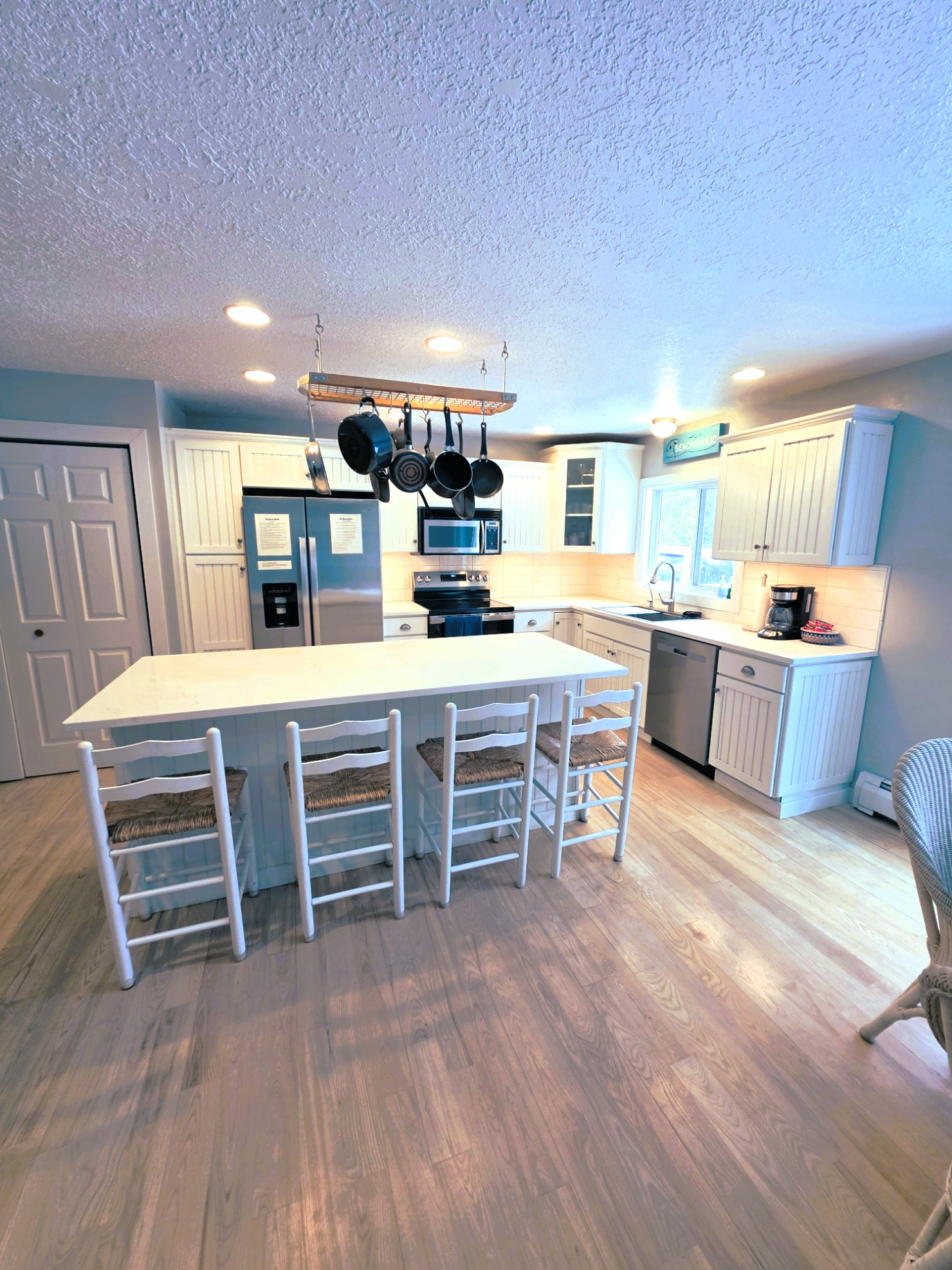 New kitchen Quartz counter tops and back splash 2026. New large bowl sink with glass wash and filtered drinking water