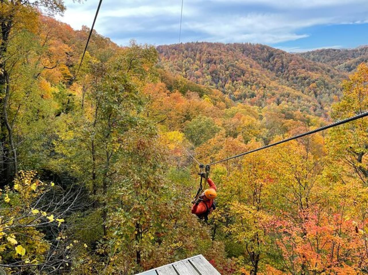 Nearby Zip lining!
