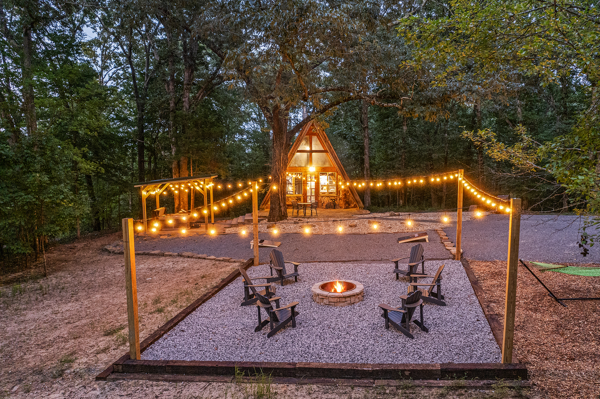 In the evening, make Smore's and memories around the firepit.