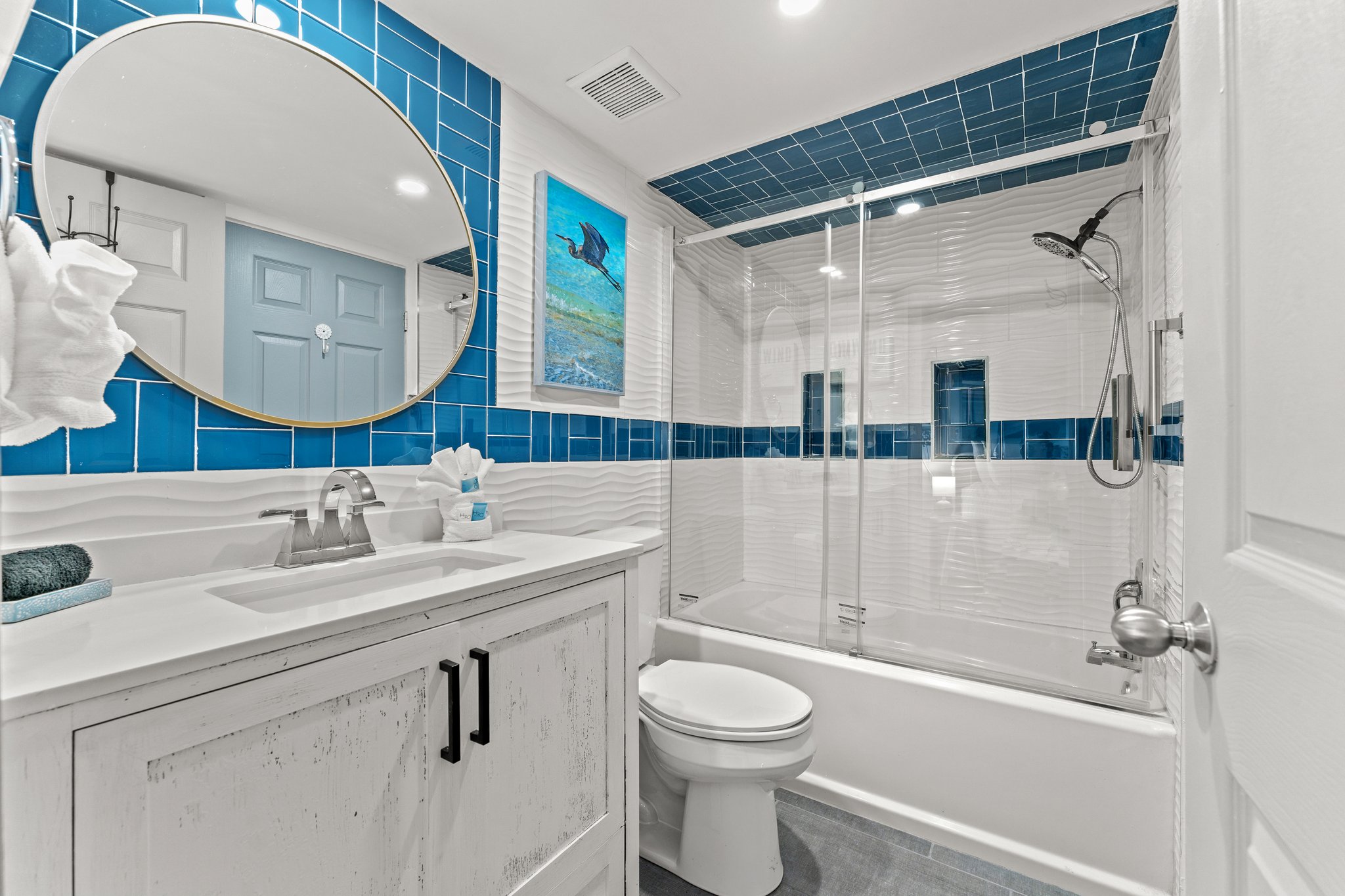 Bedroom 2 has a full bathroom