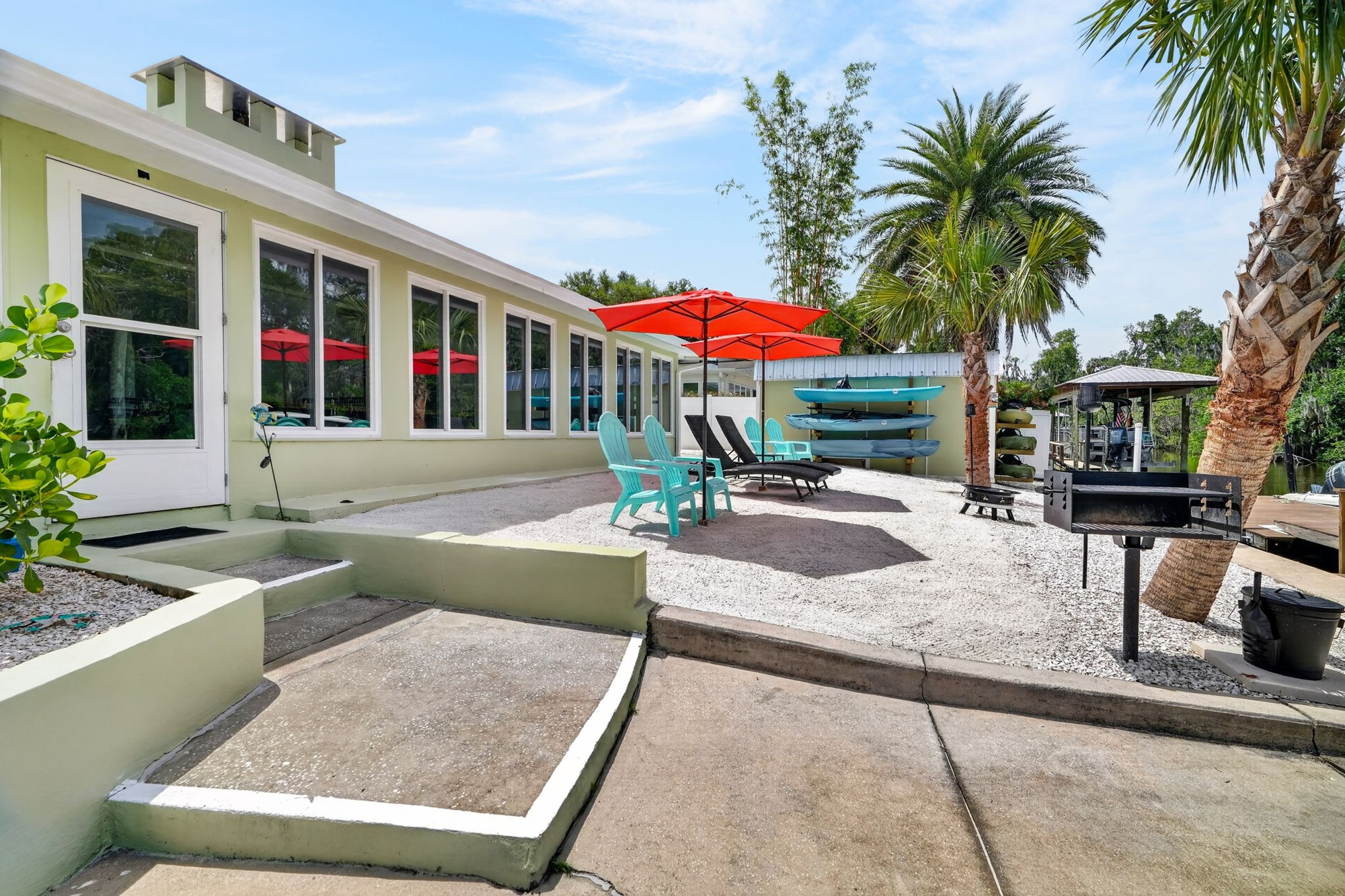 Back yard seating area