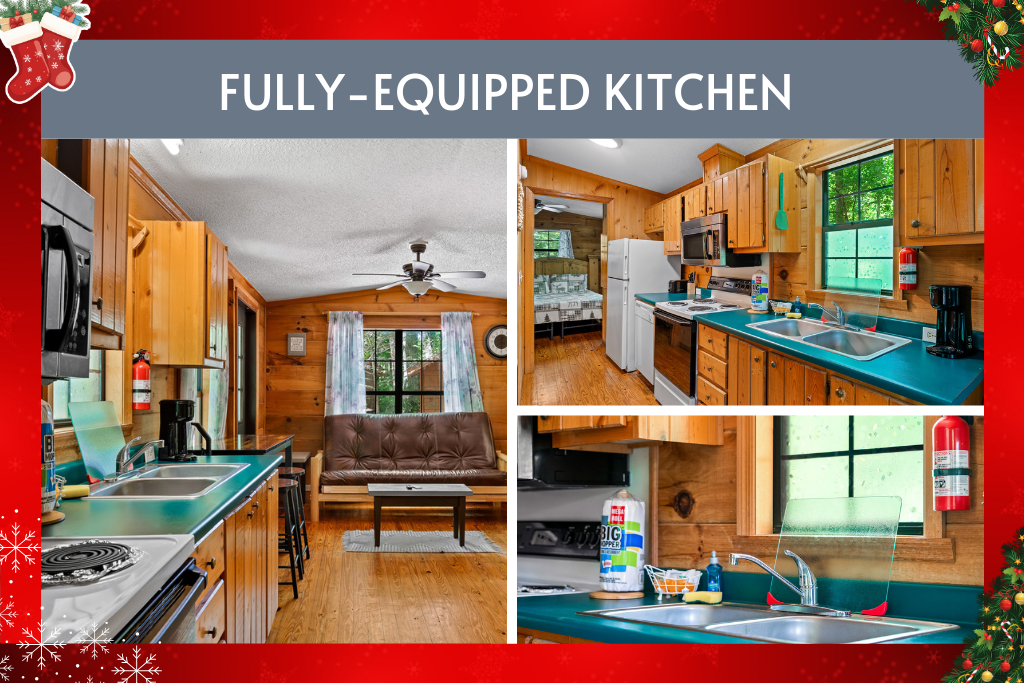 Cook like home, eat like vacation—this fully equipped kitchen has it all!