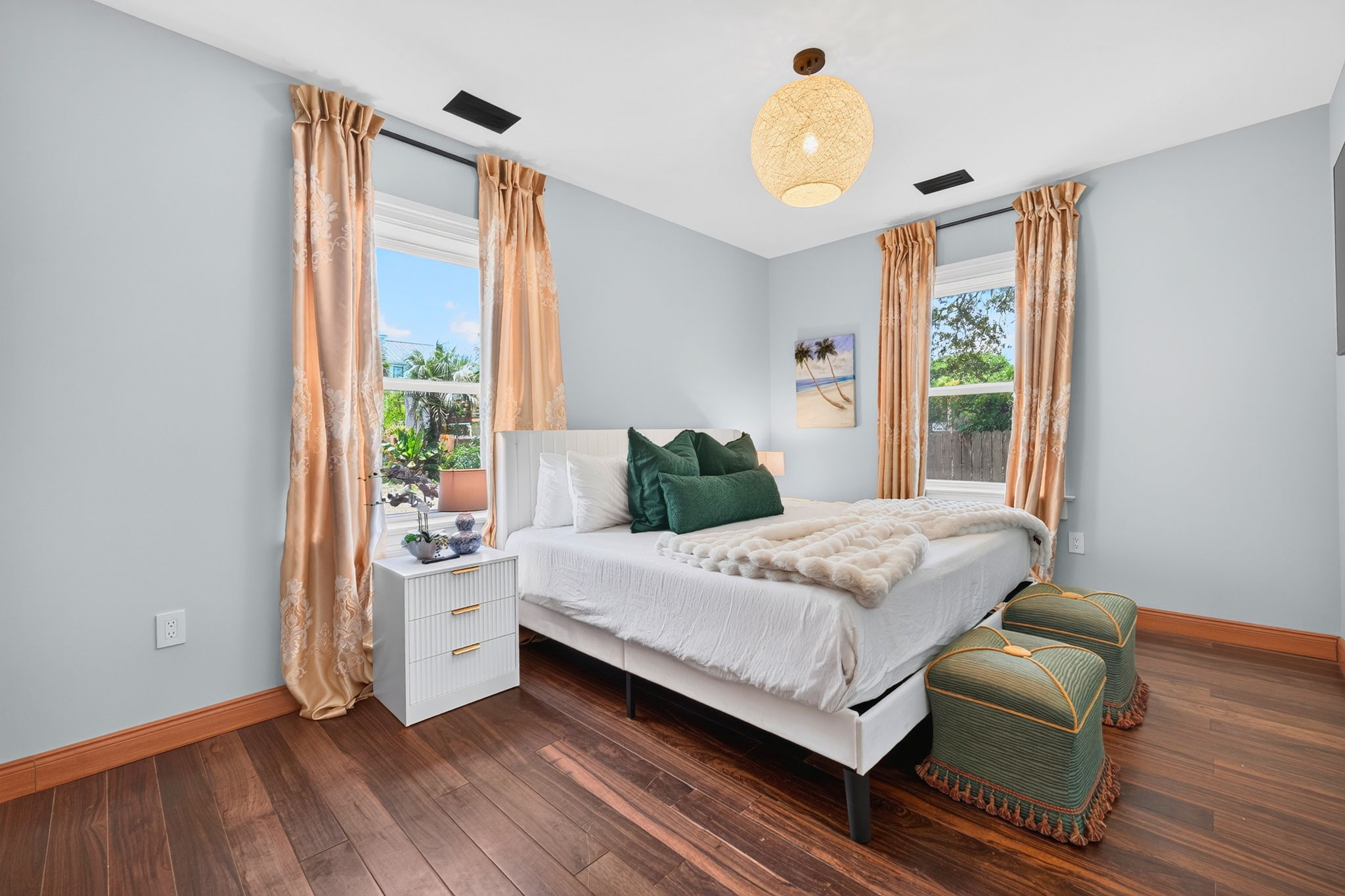 1st Floor Bedroom 3, King Suite | Rosewood Retreat | 2605 Palm Blvd, Isle of Palms, SC | IOP Escapes