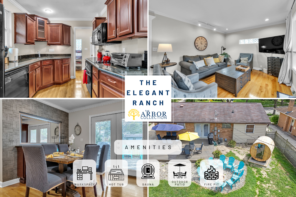 Welcome to the gorgeous 4BR oasis, a dream vacation destination in the tranquil suburban area of Ann Arbor.