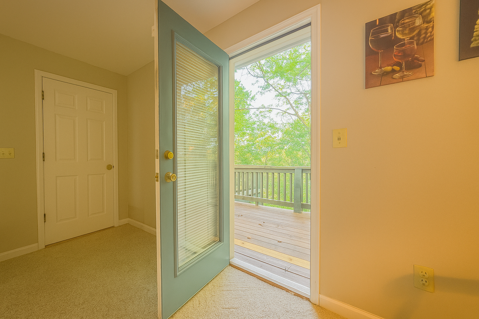 Step outside and enjoy your morning coffee or evening wine surrounded by nature on your private deck.