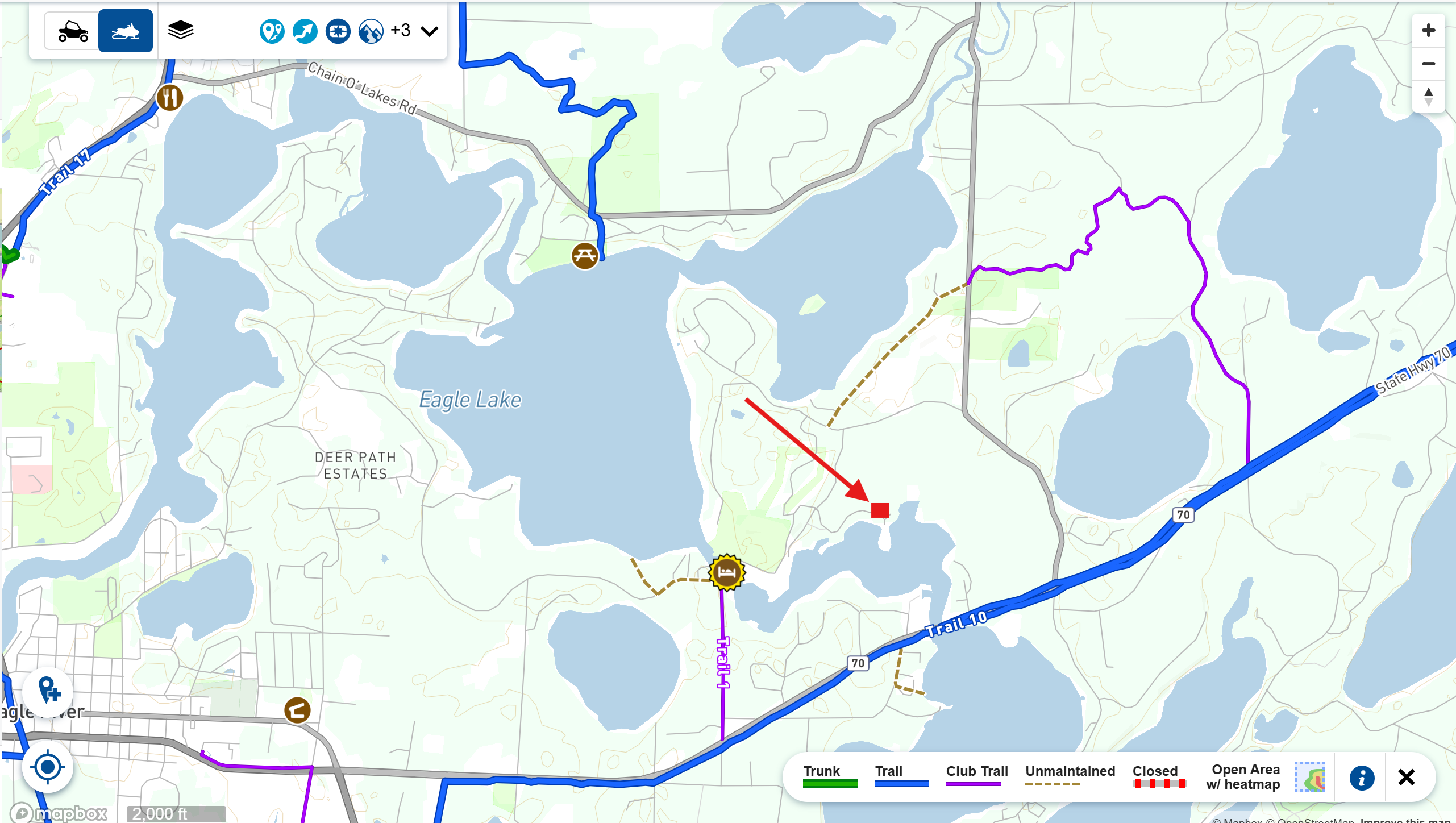 Snowmobile Trail Map