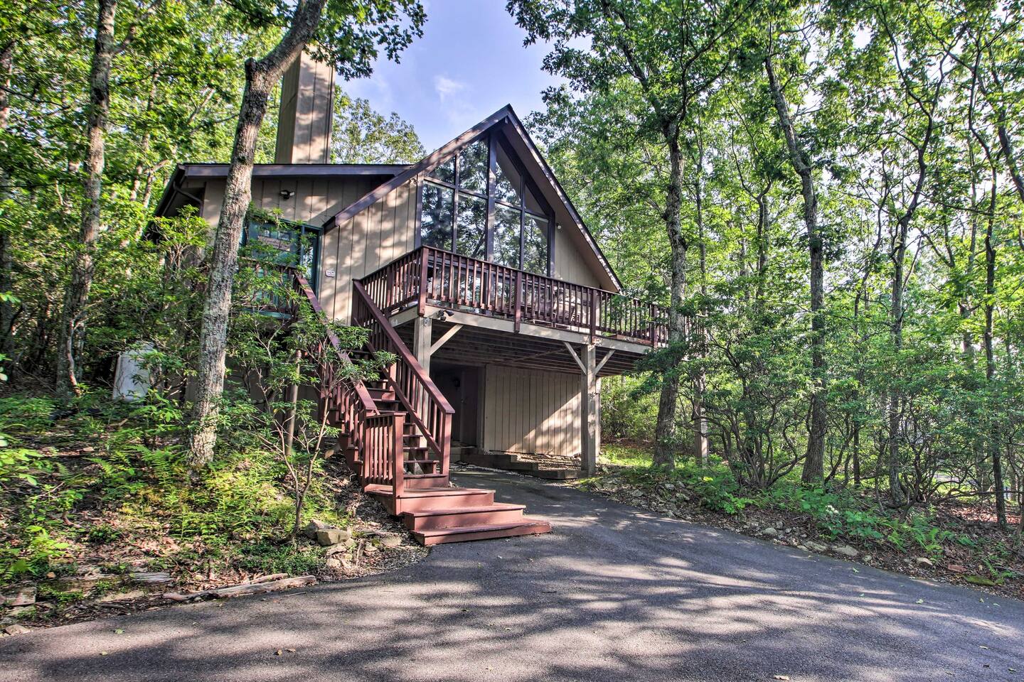 front of the house.
