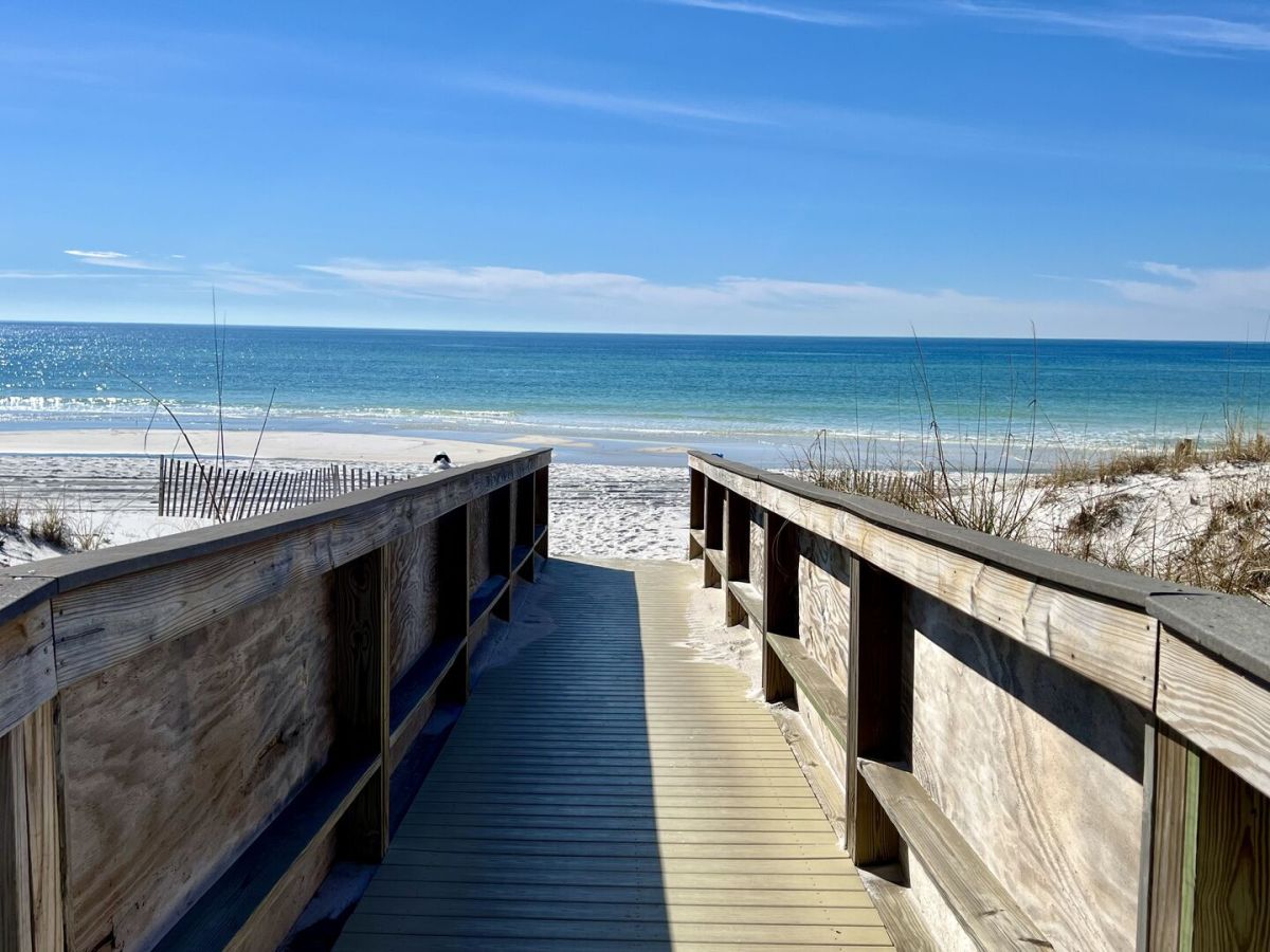 Boardwalk to beach