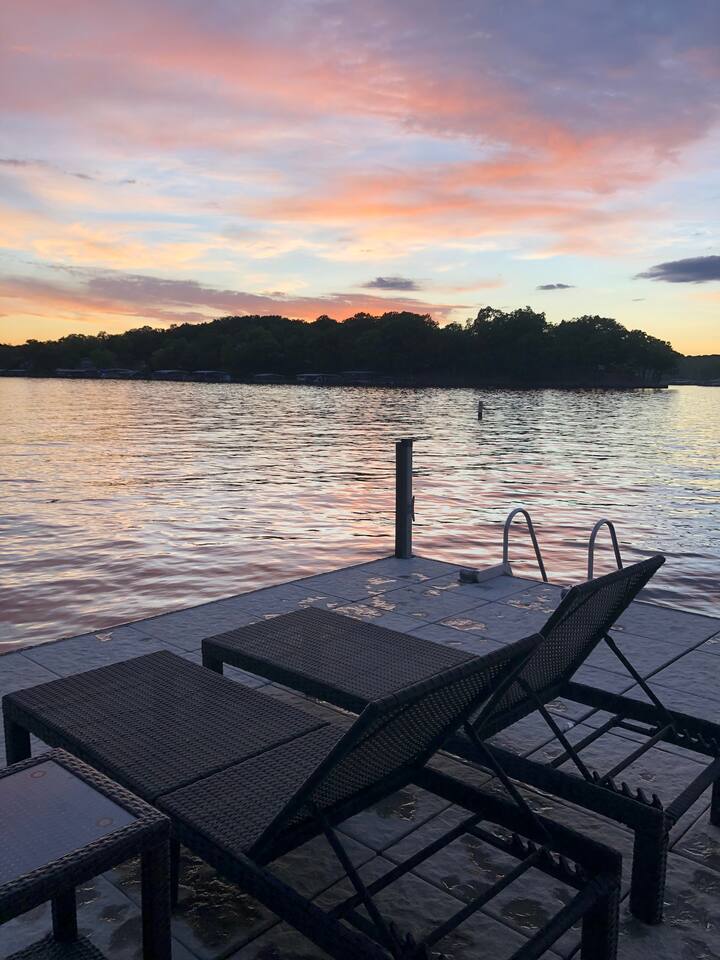 Another sunset view from the concrete dock