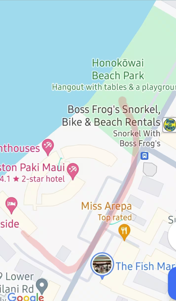 Neighborhood beach park