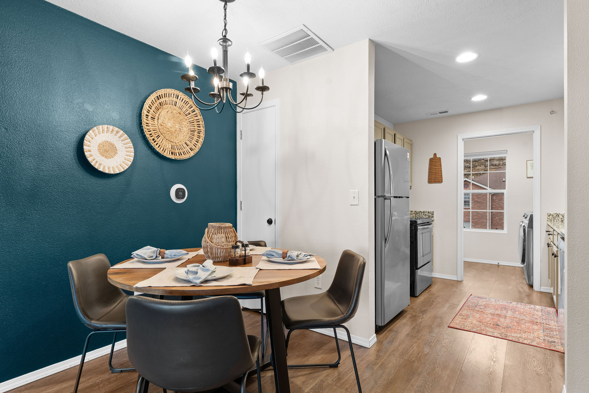 Dining area next to kitchen