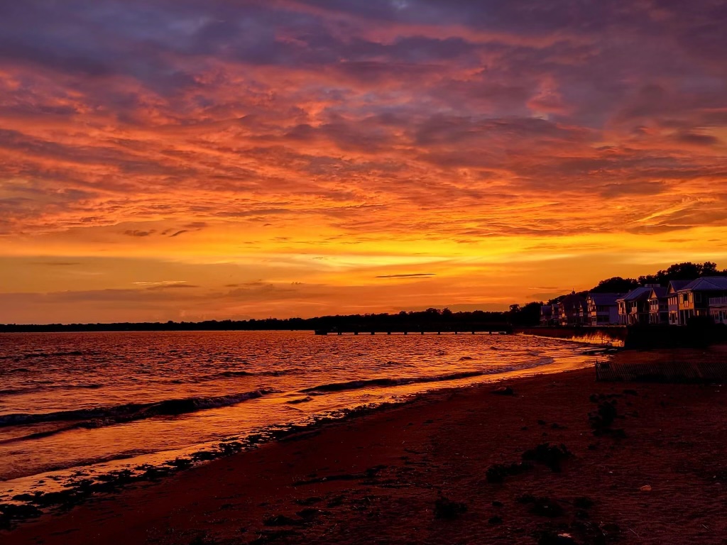 Sundown From Backyard