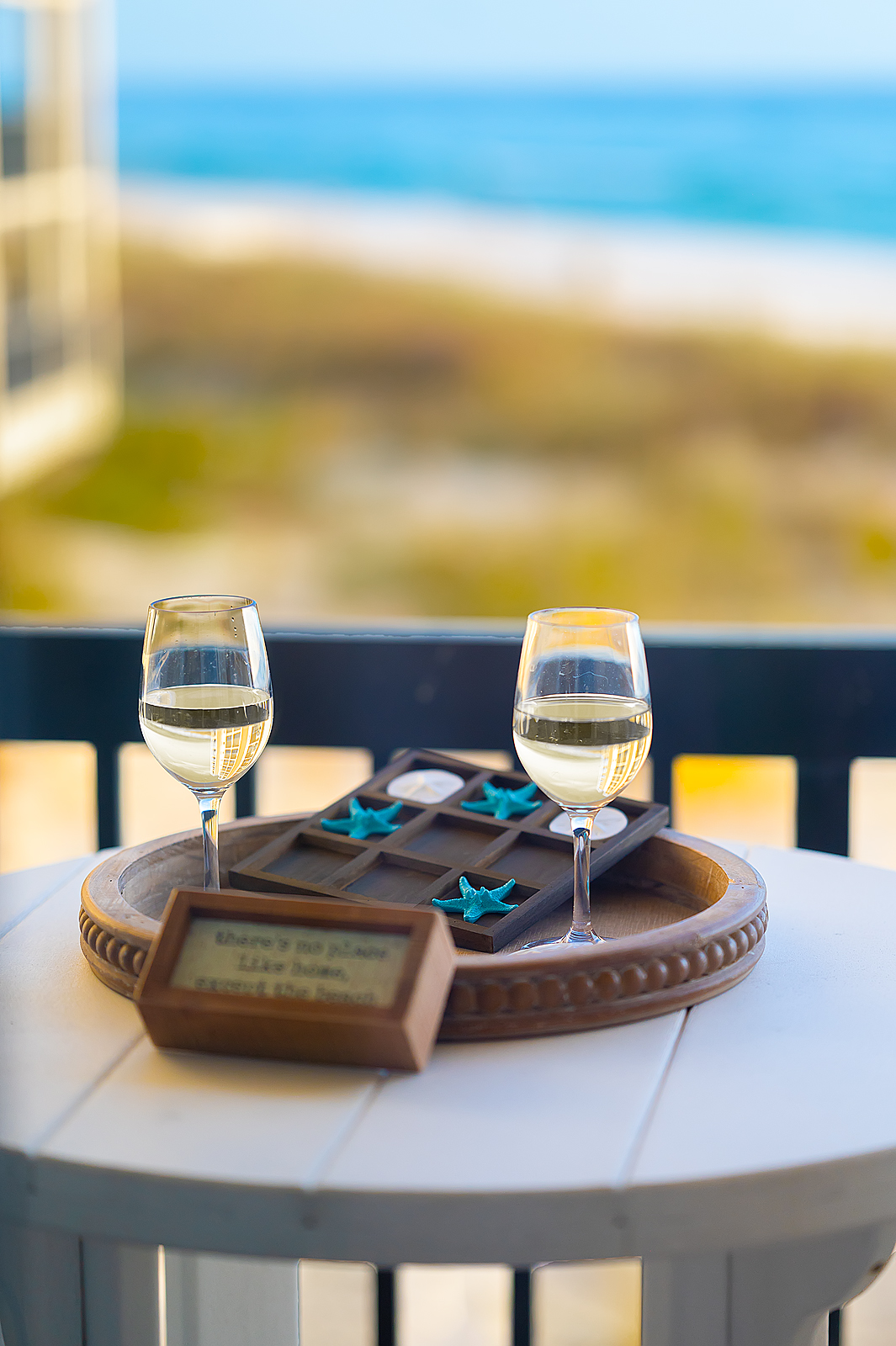 Enjoy a glass of wine on our balcony while taking in the amazing view