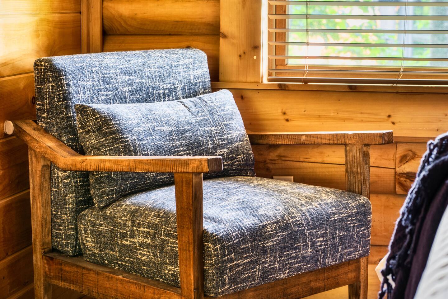 Upstairs bedroom seating area