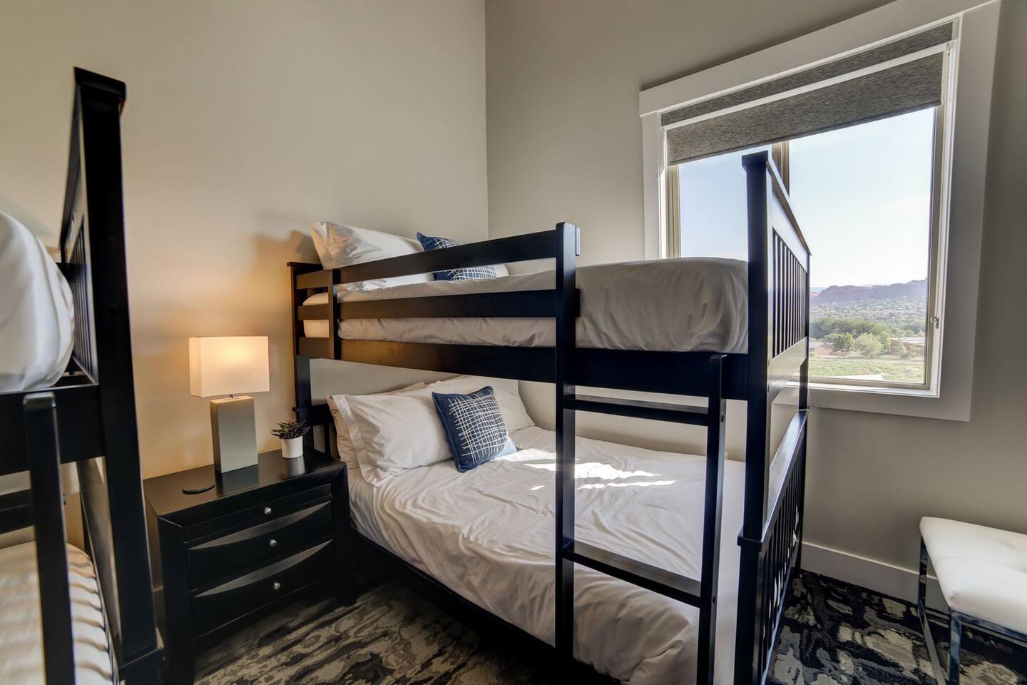 Bedroom 3 with 2 queen over queen bunk beds