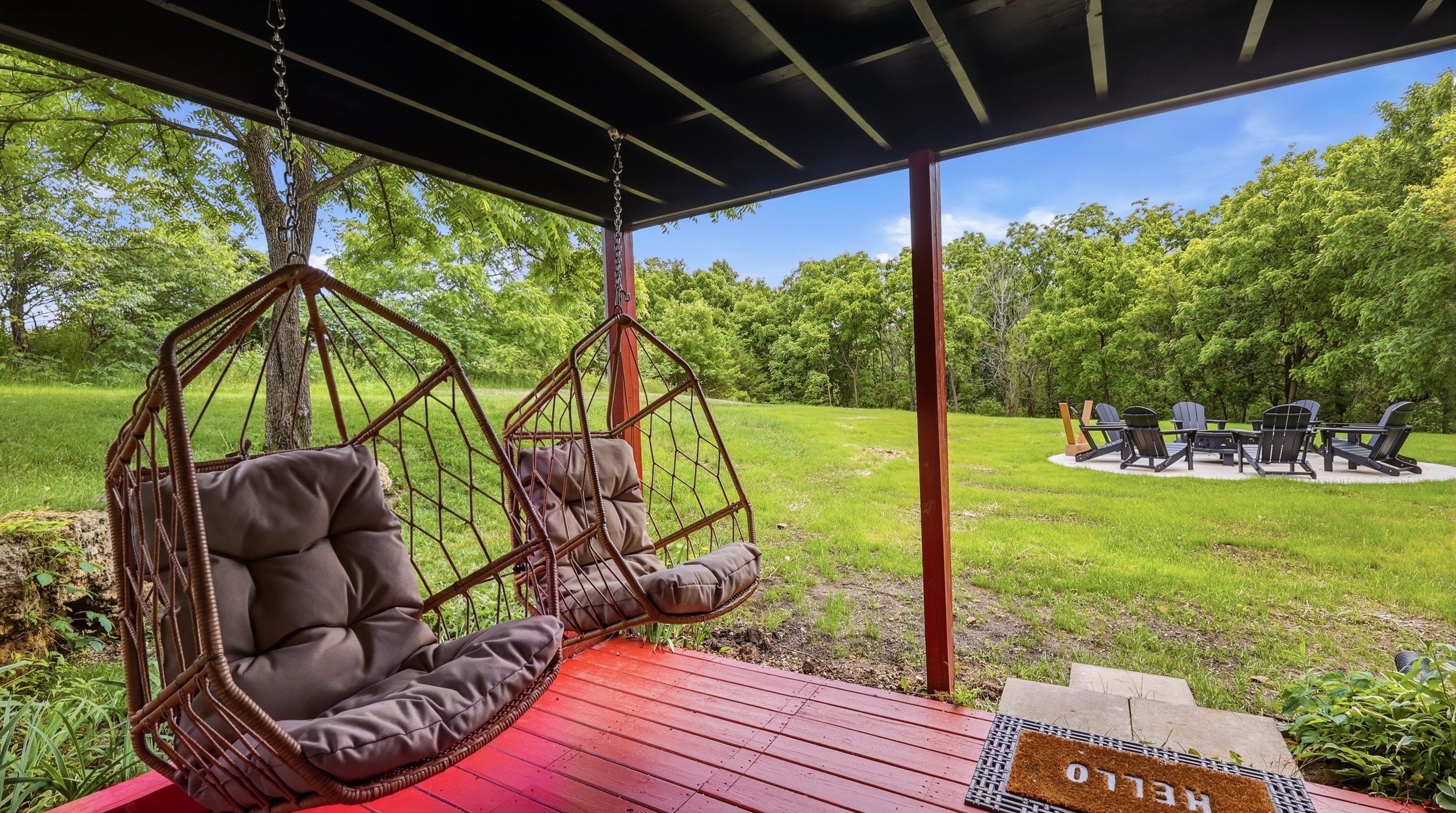 Enjoy the beautiful private back yard!
