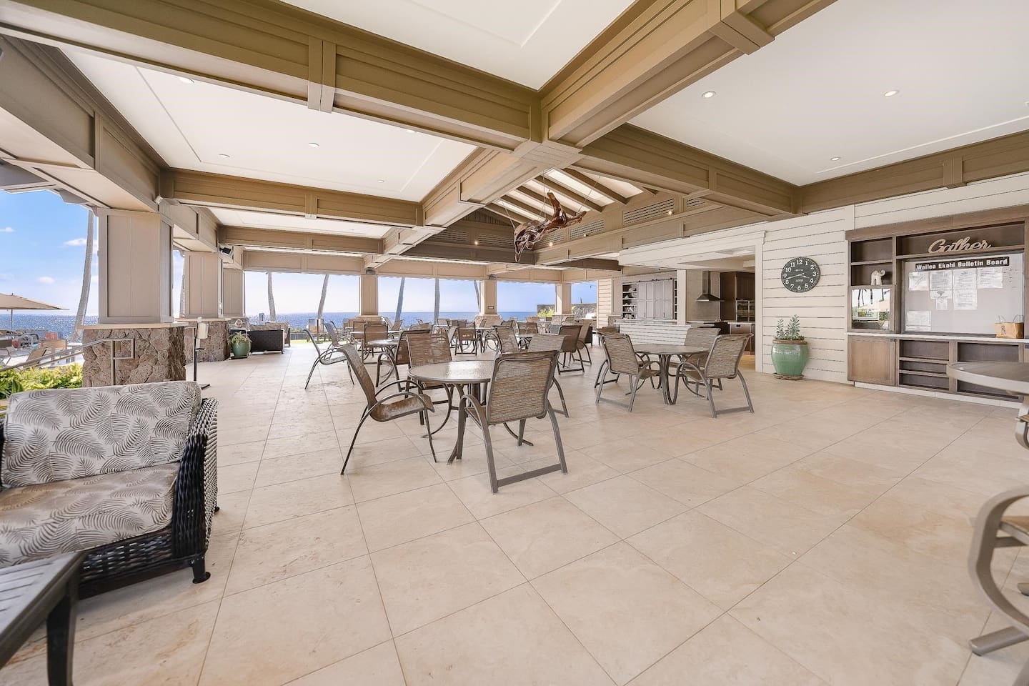 Plenty of seating at the Community Pavilion!