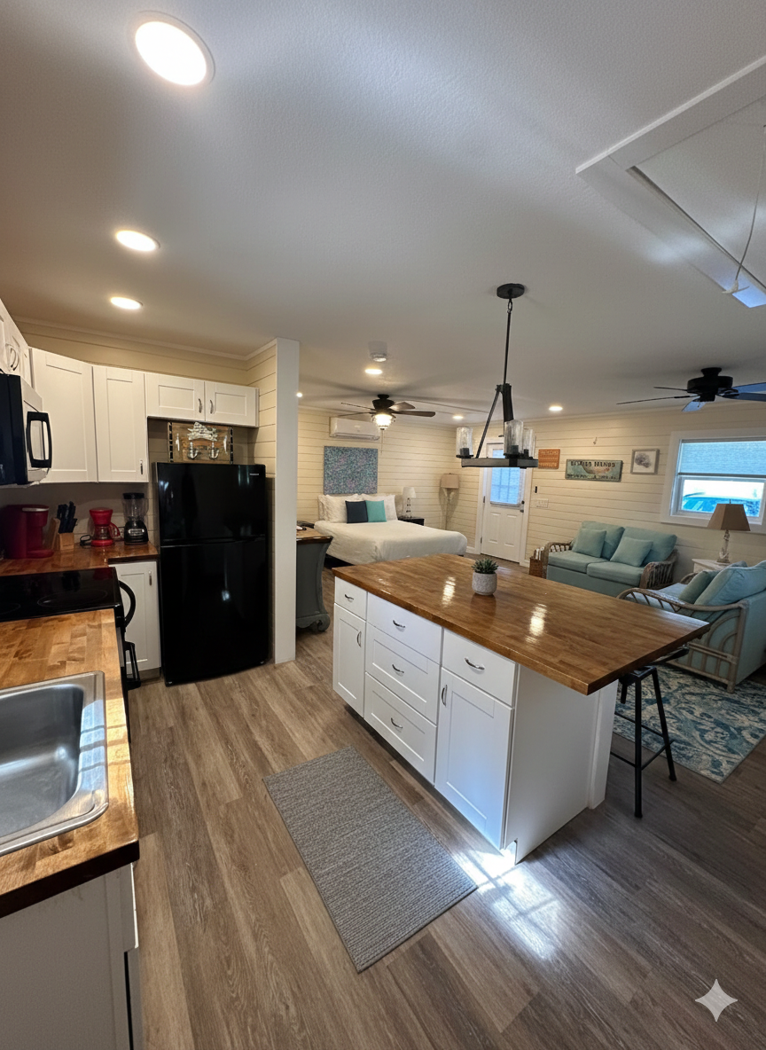 Studio Kitchen and Island