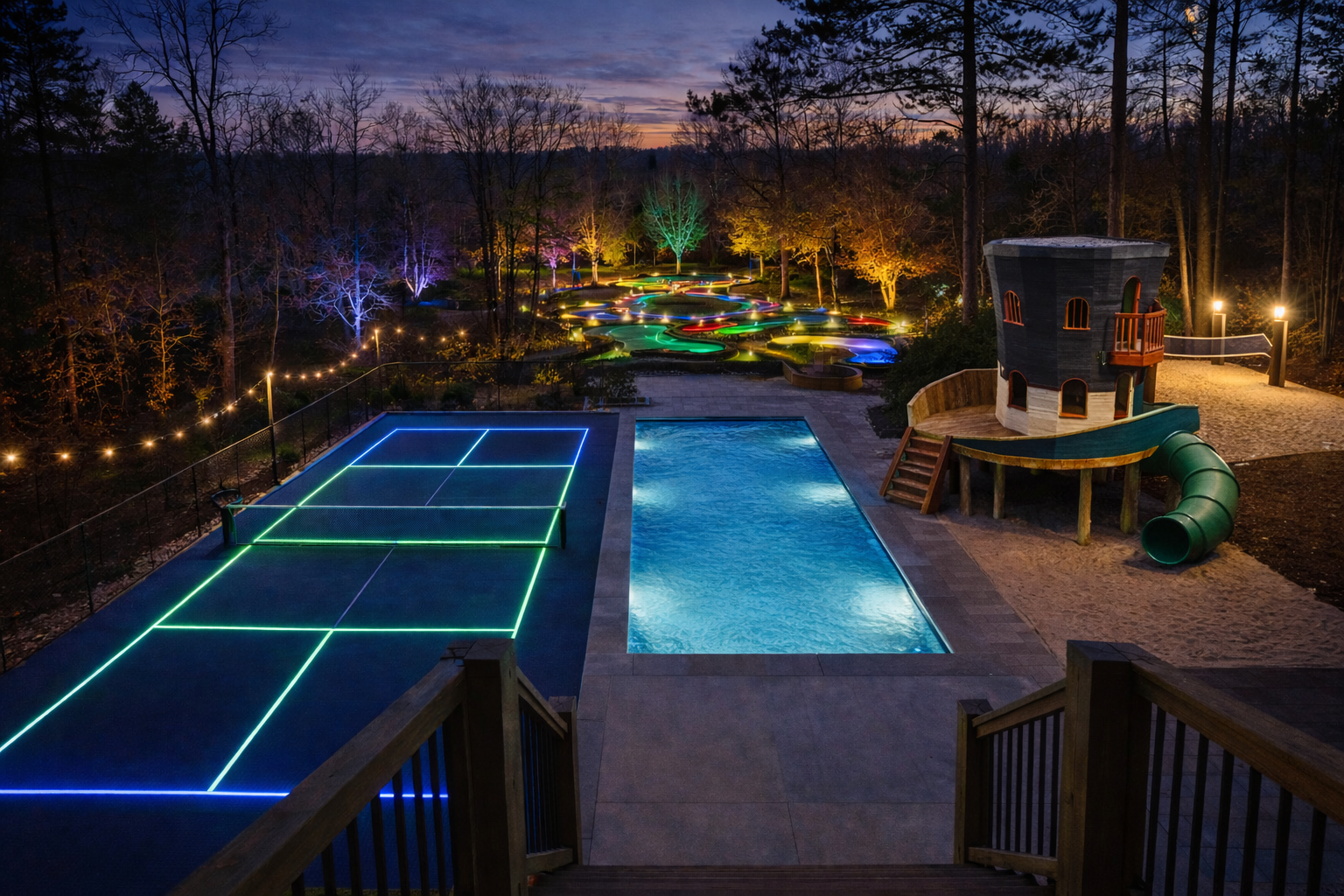 Neon Pickleball or a Swim