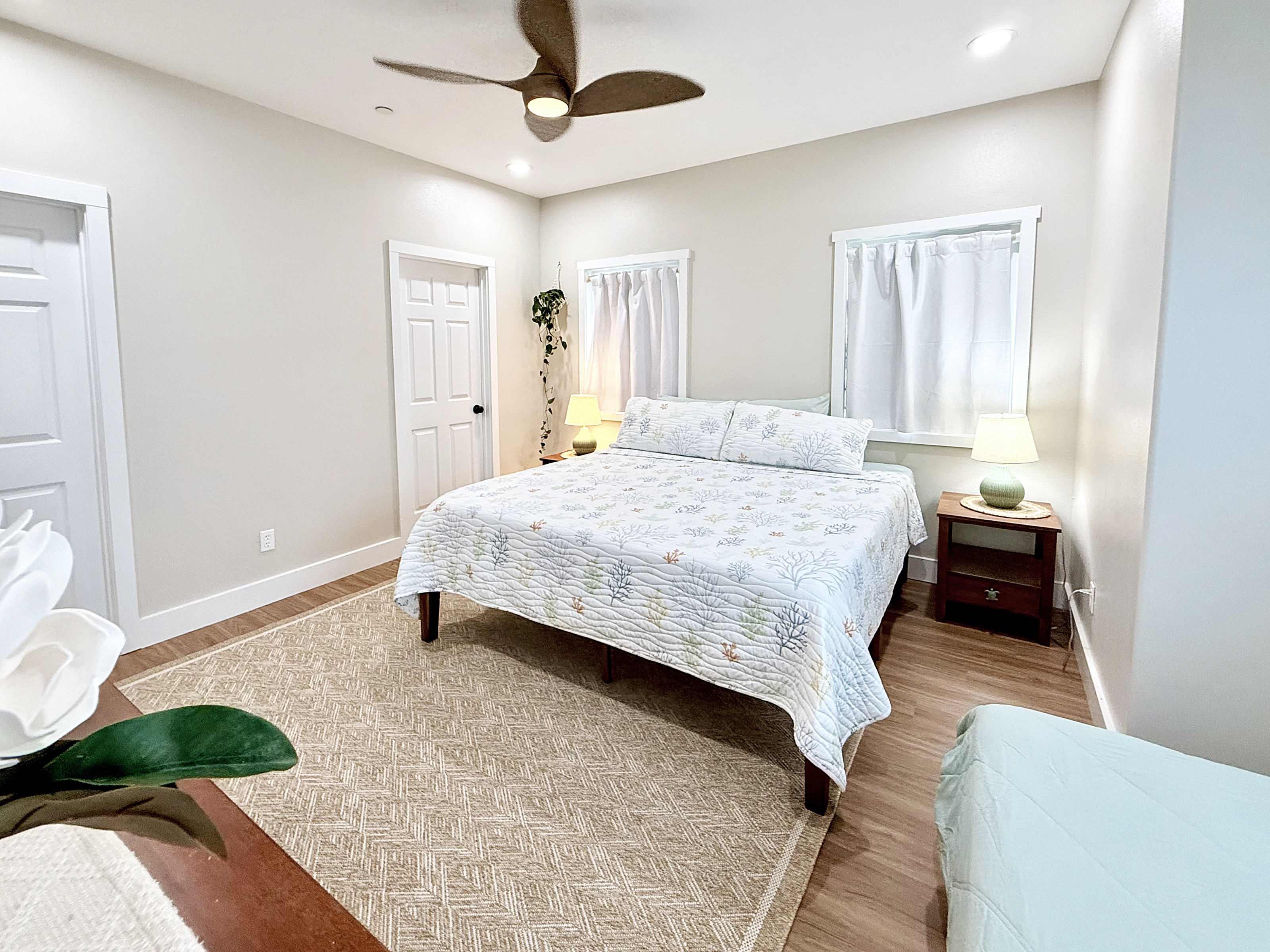 King Bedroom | Representative Interior. Finishes, decor, and furniture, vary by duplex unit.