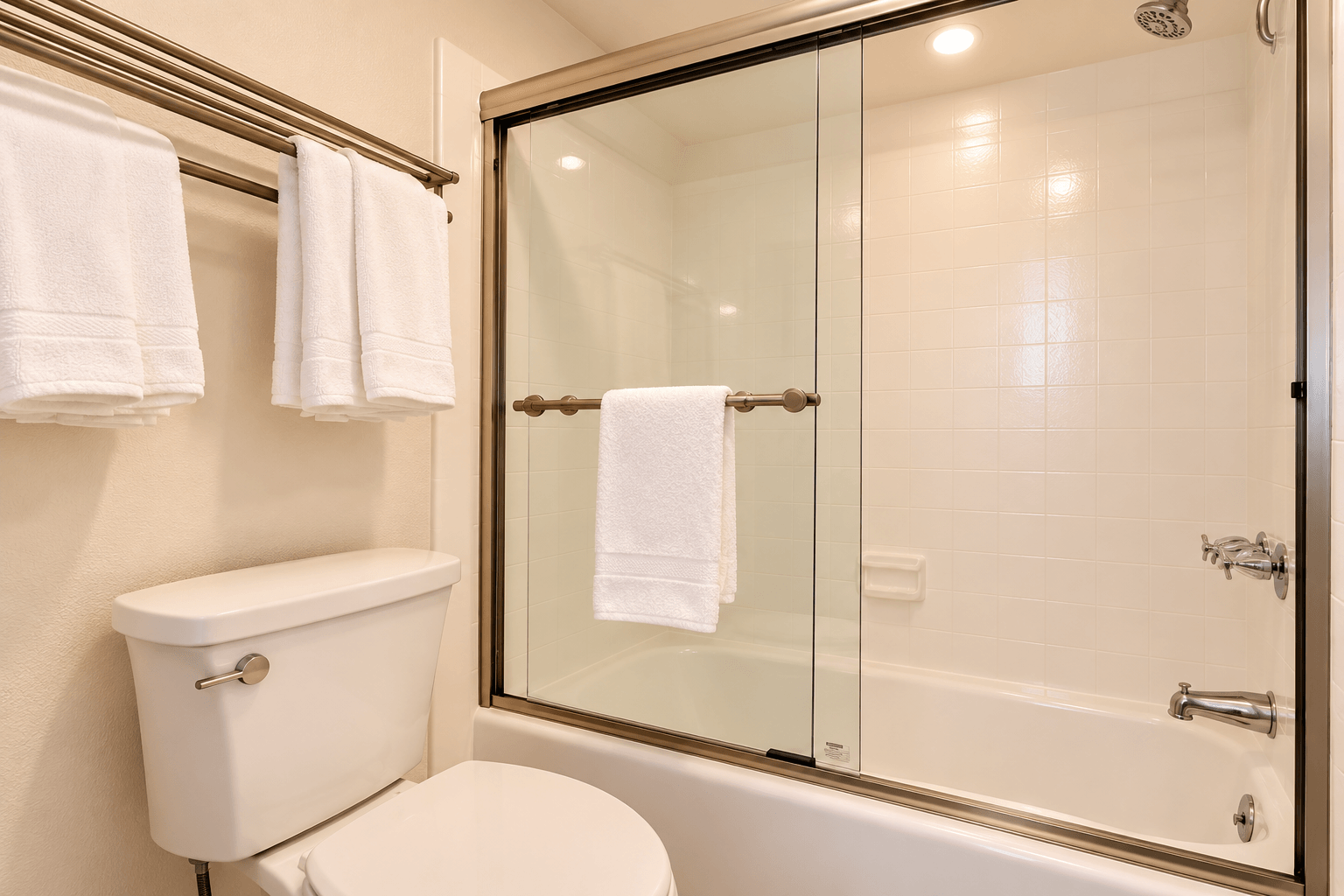 Shower and soaking tub