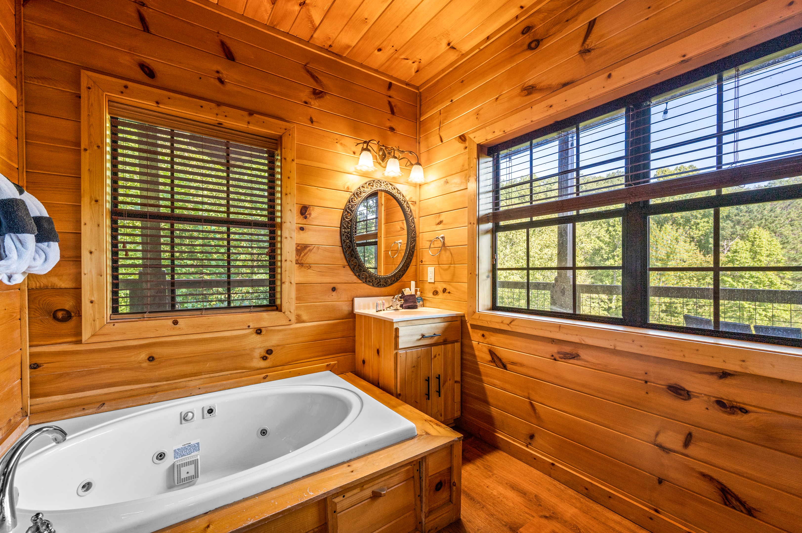 Upstairs Master Bathroom With An Awesome View