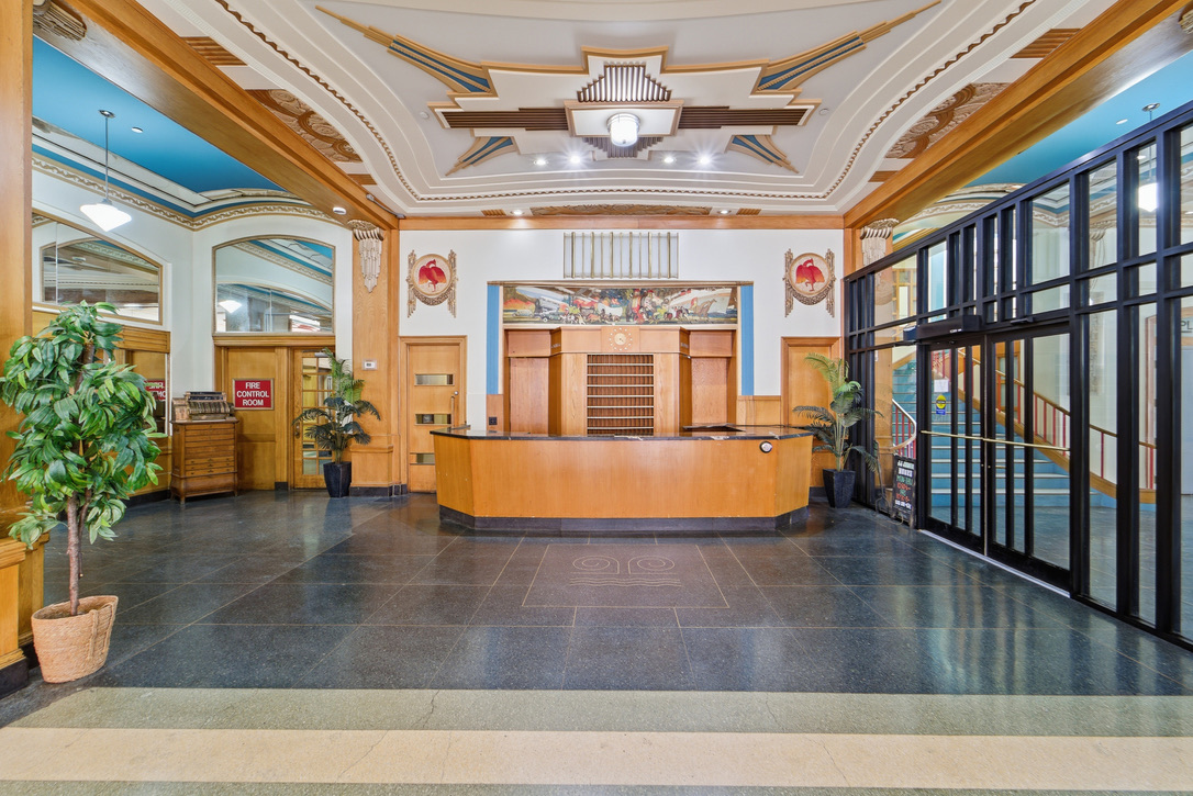 The Kirkwood Hotel is a beautifully restored 1930's midcentury modern building. Enjoy taking in the original architecture in the common entrance.