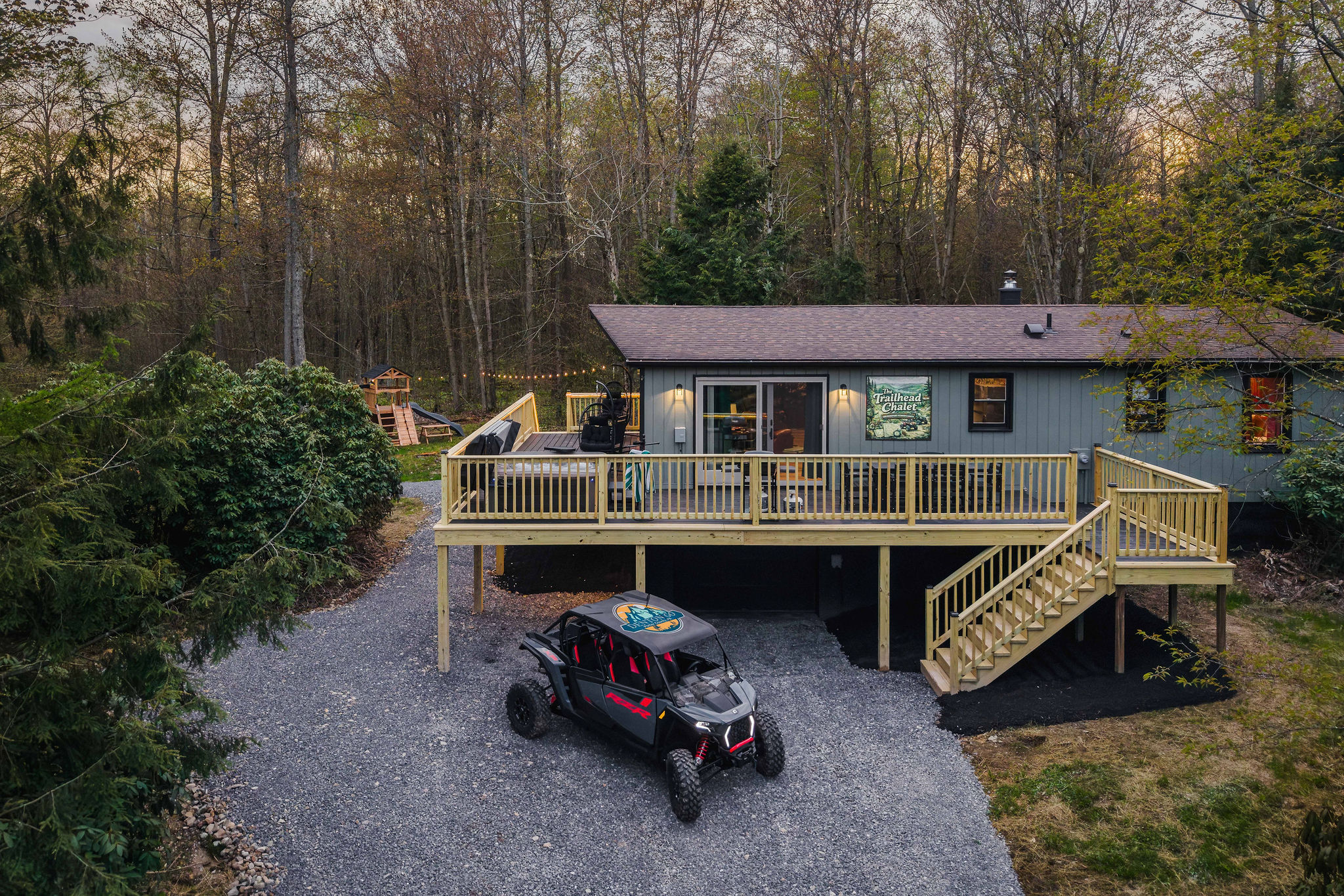 🏍️ Ride right from the door — Irish Farm Rd is ATV / UTV / snowmobile approved and plugs straight into the county-wide Northcentral trail system. *(The UTV shown is not included)