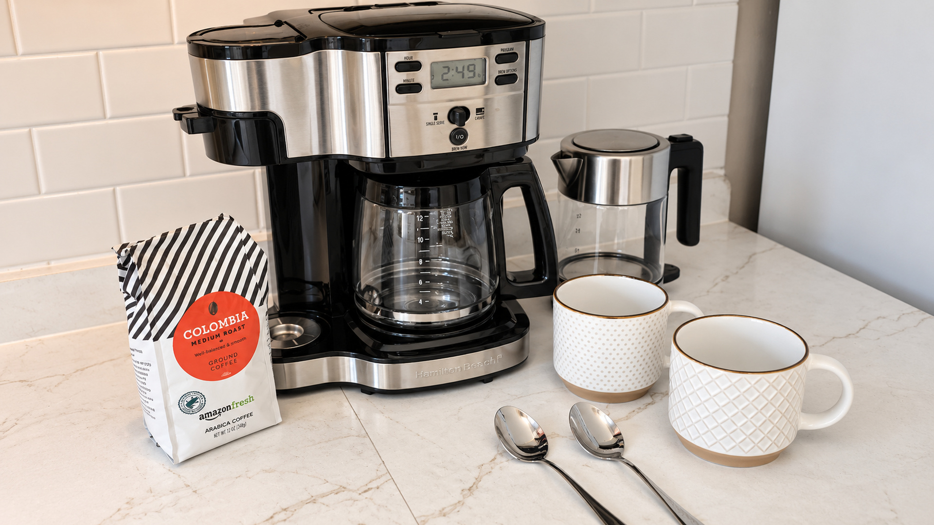 Coffee your way—our station is ready for easy mornings at Milburn.