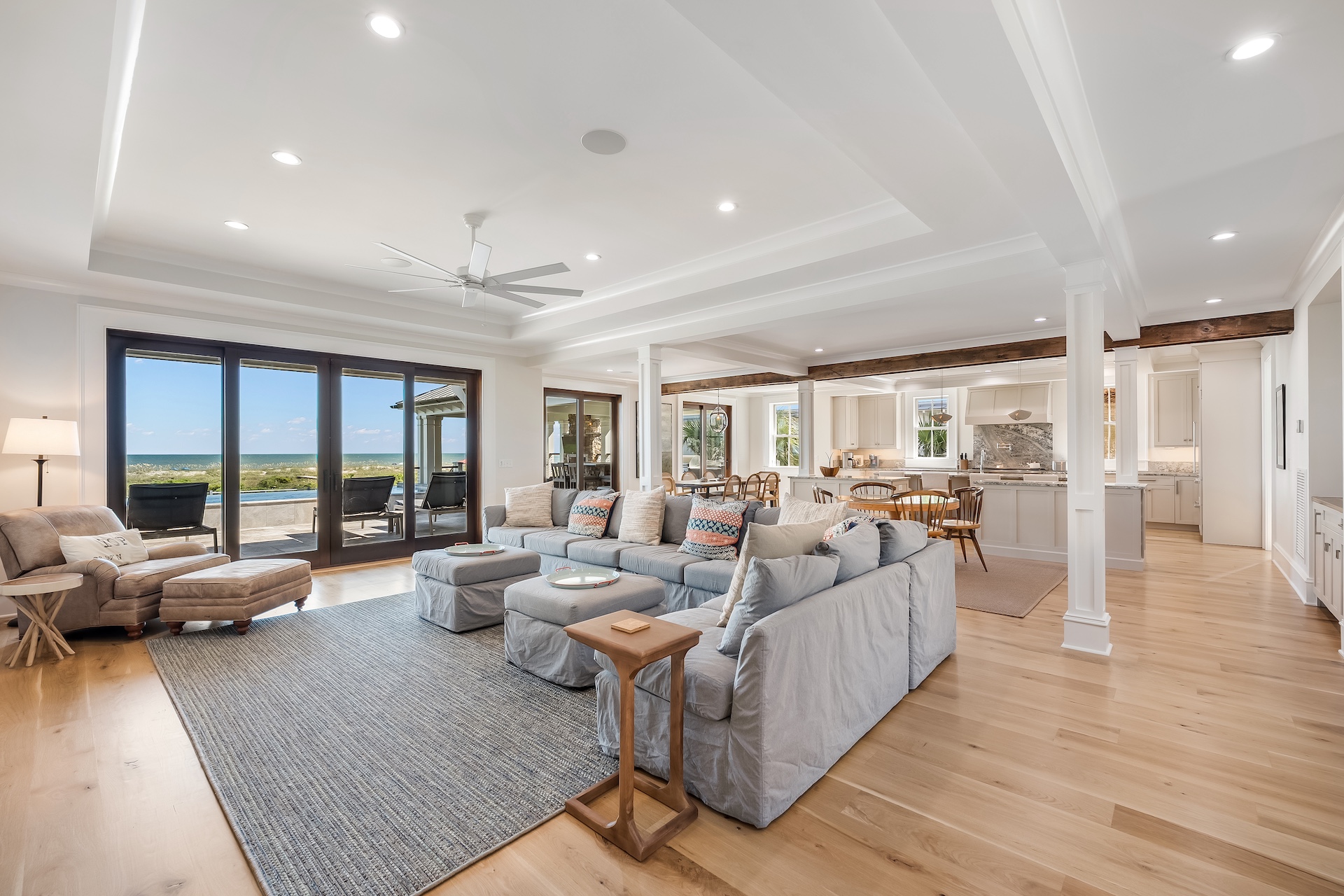 Open Kitchen & Living Room | Beach Shelter | 3708 Palm Blvd | Isle of Palms, SC | IOP Escapes