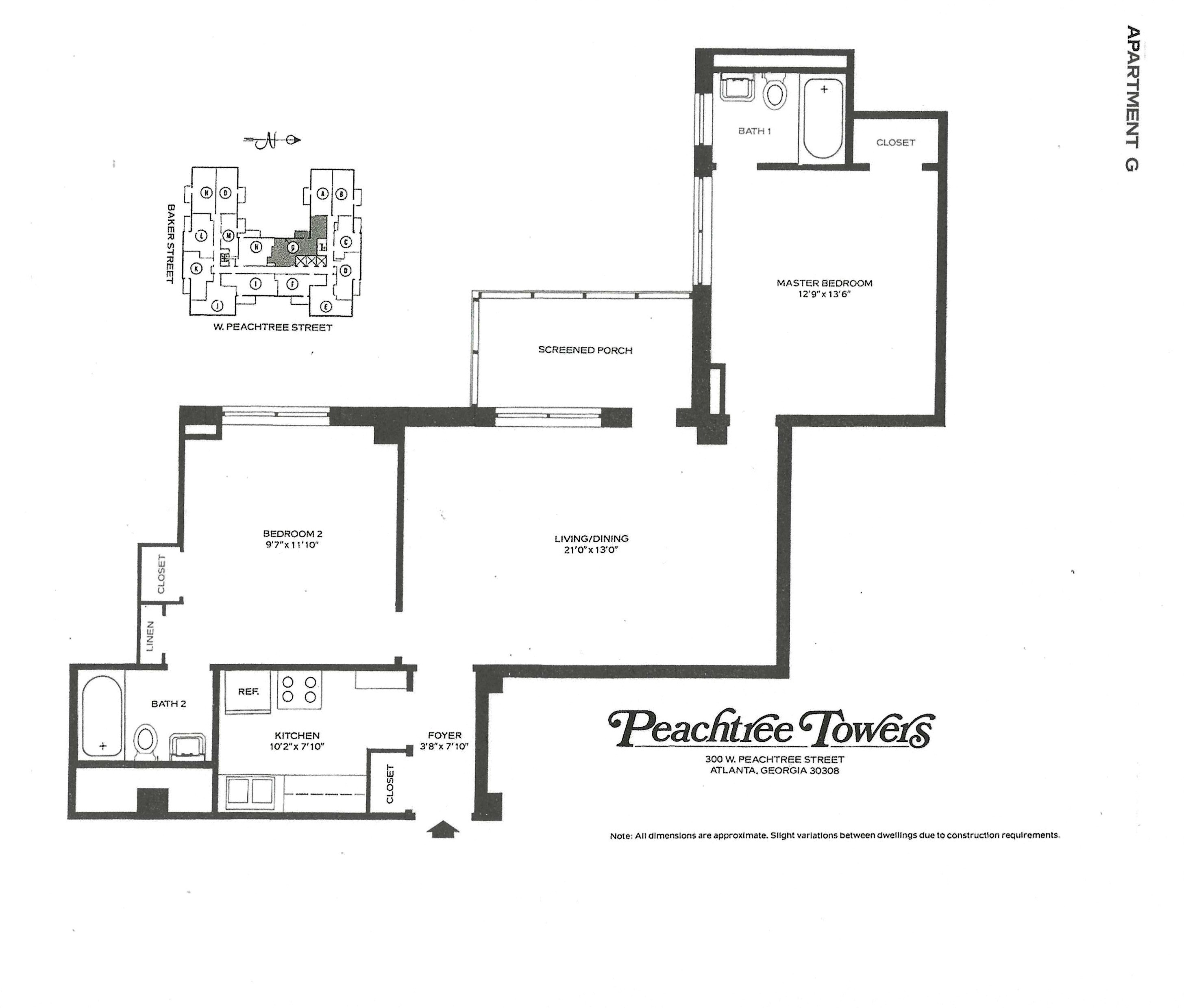 Apartment 2G Flooring Layout