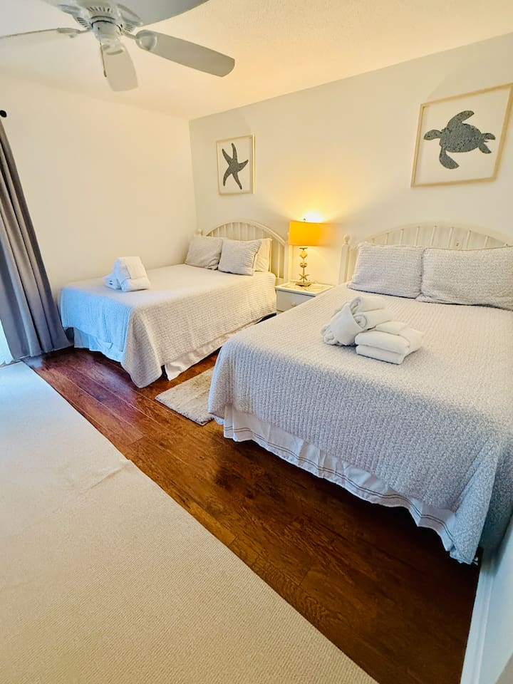 Second bedroom with two beds