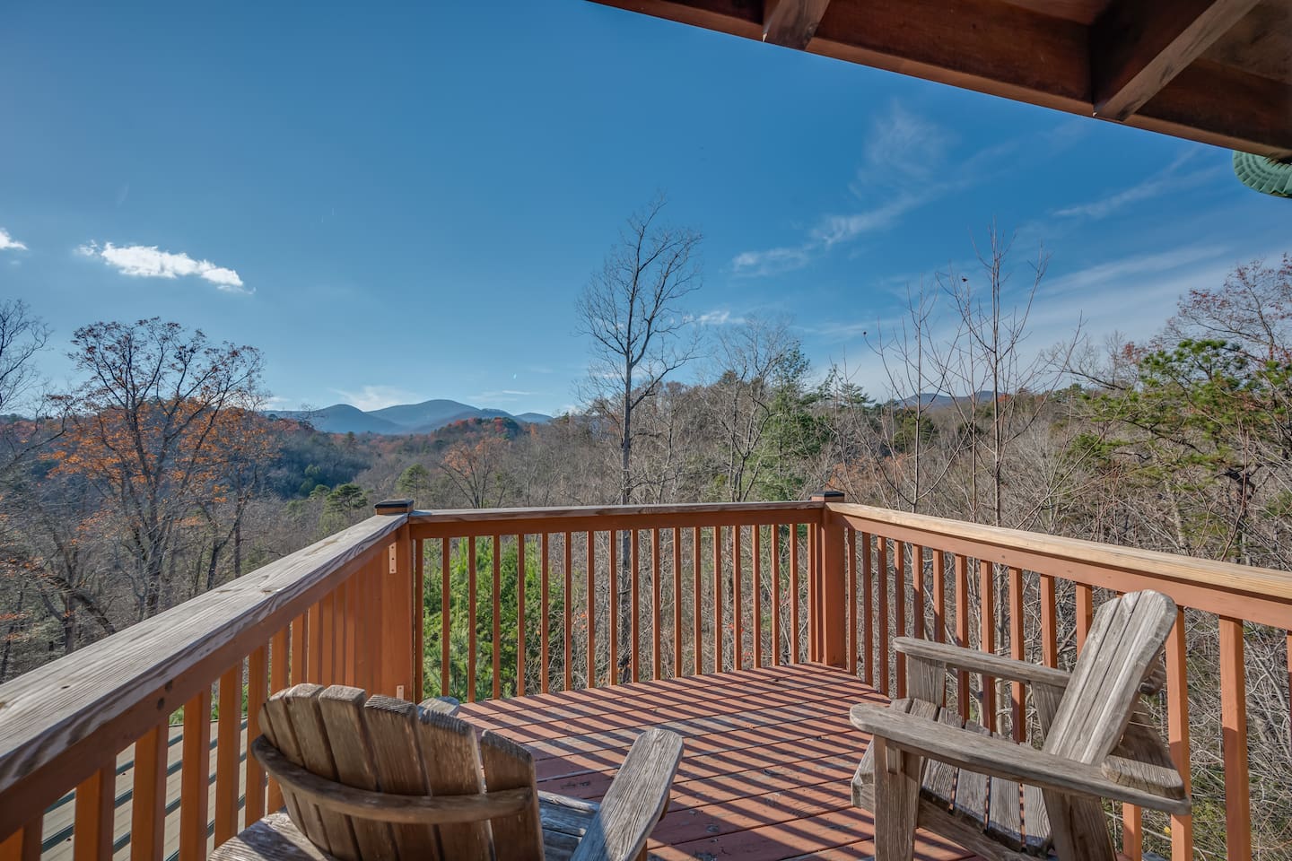 Upper level of cabin deck view