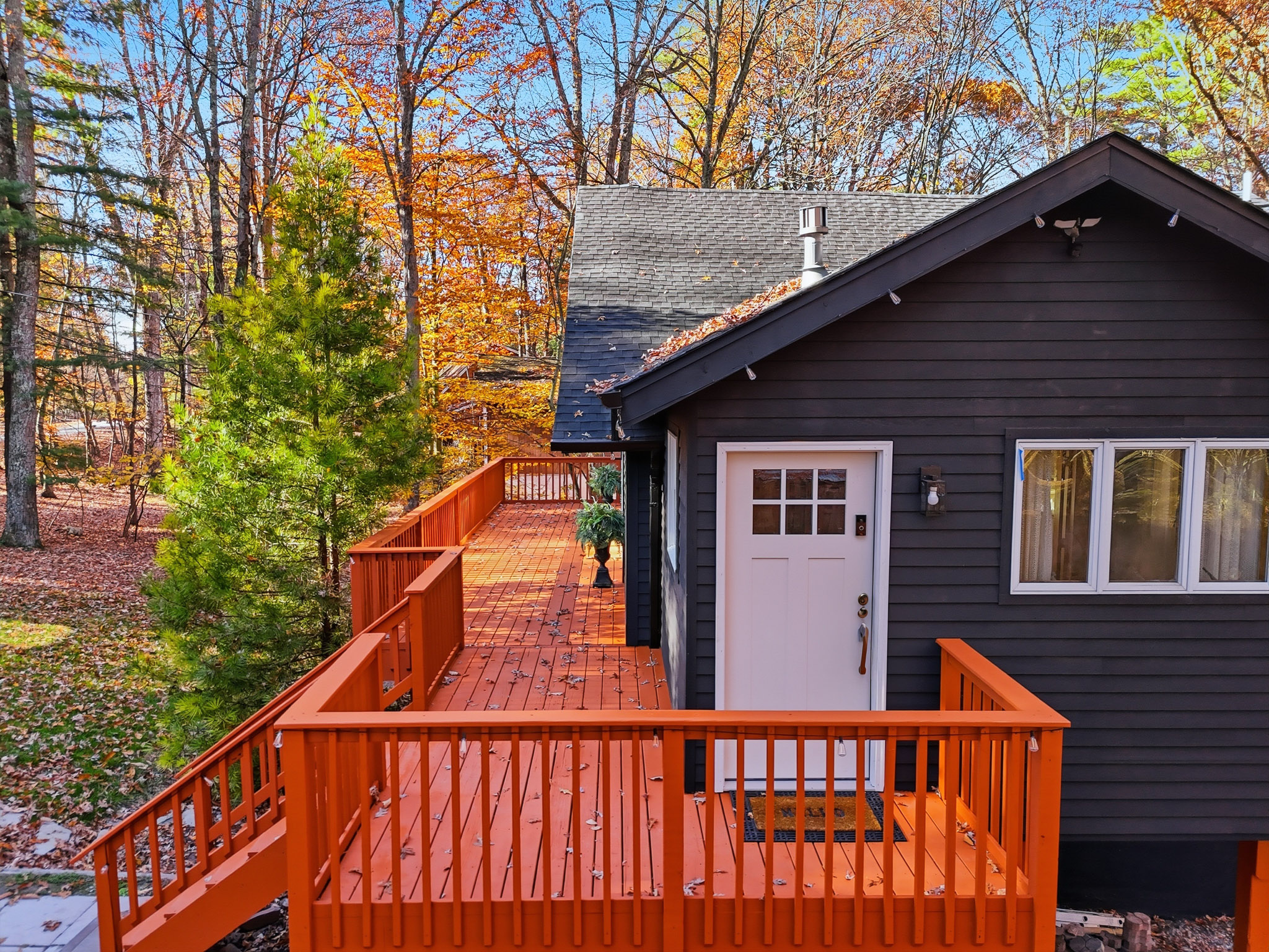Main entrance and front deck